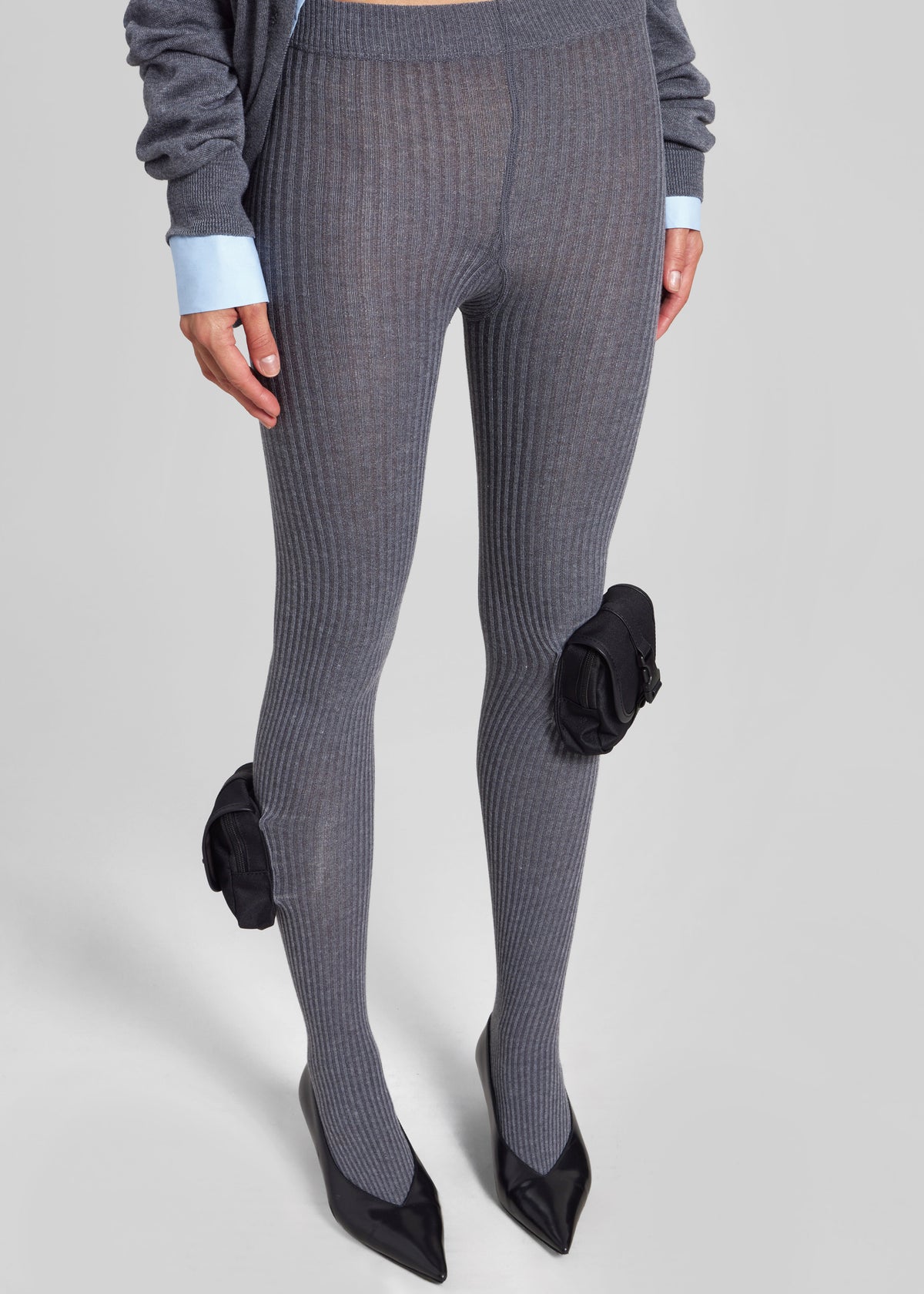 Coperni Knit Tights - Grey - 2