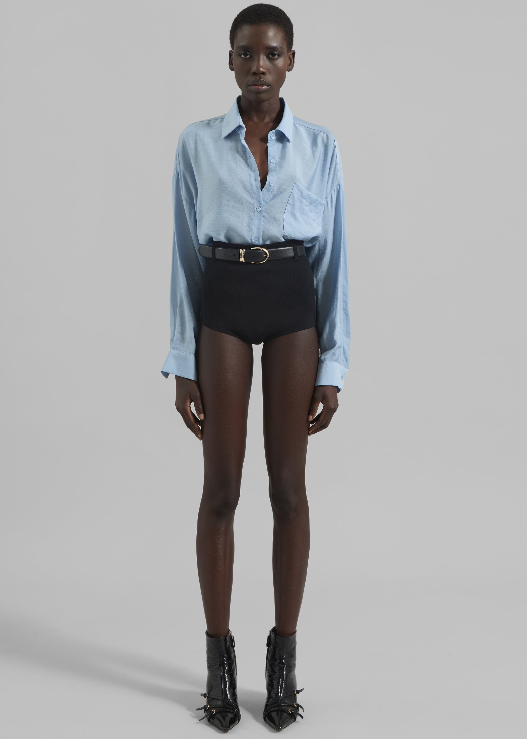 Shop the look image for Coperni Knitted Shorts - Black