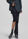 Coperni Knotted Bottom Skirt - Blue