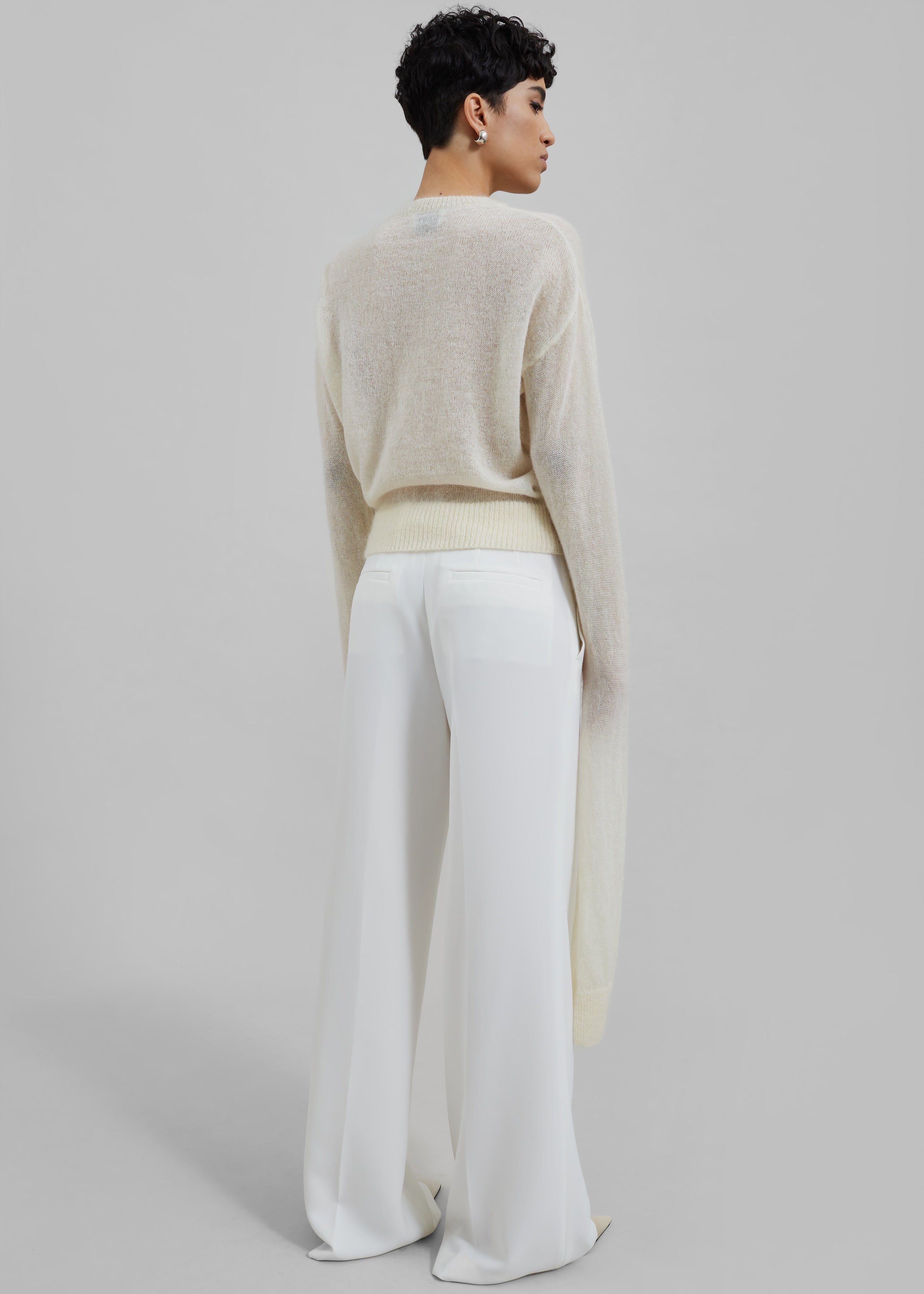 Coperni Knotted Sleeves Jumper - White - 6