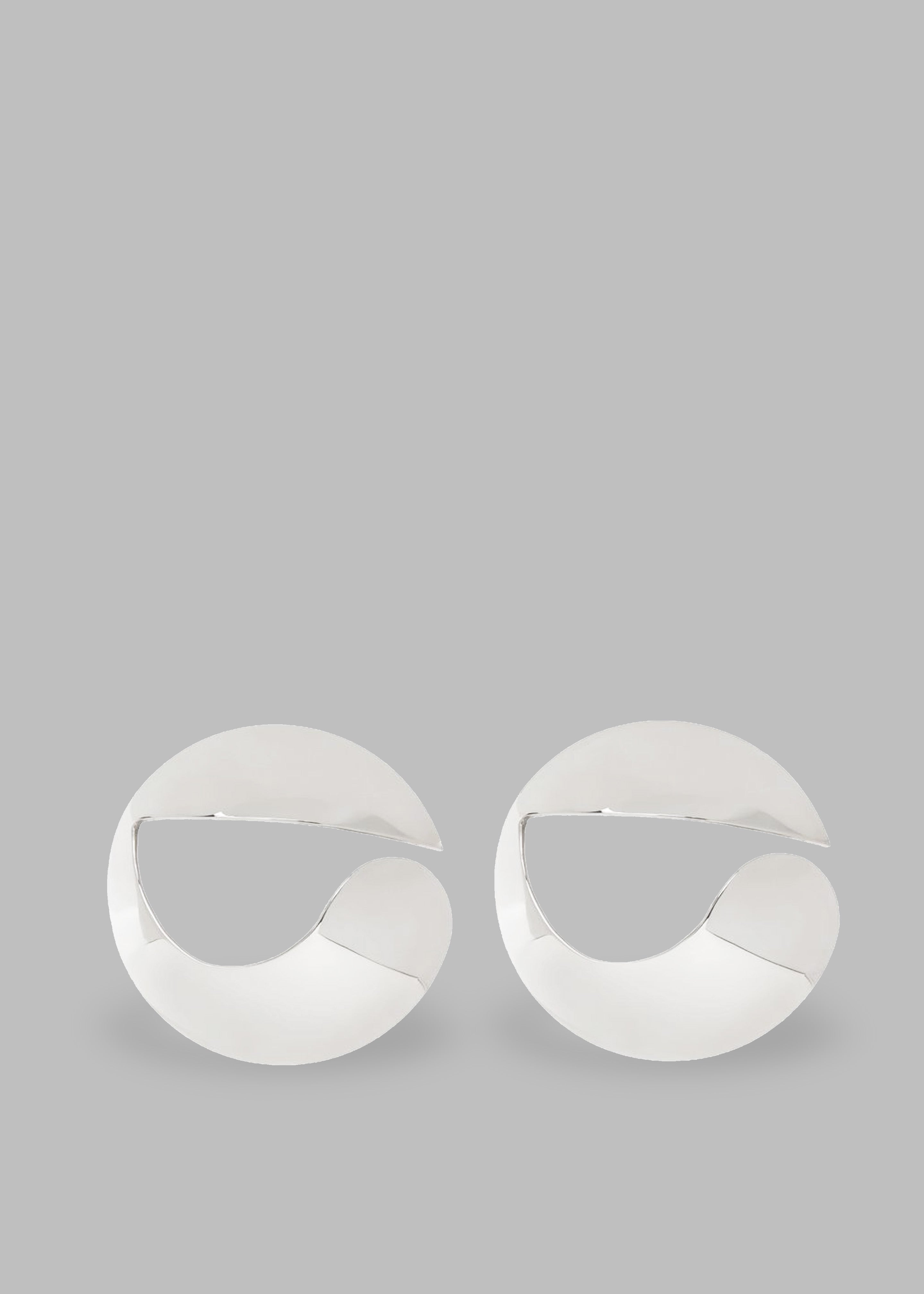 Coperni Logo Earrings - Silver - 1