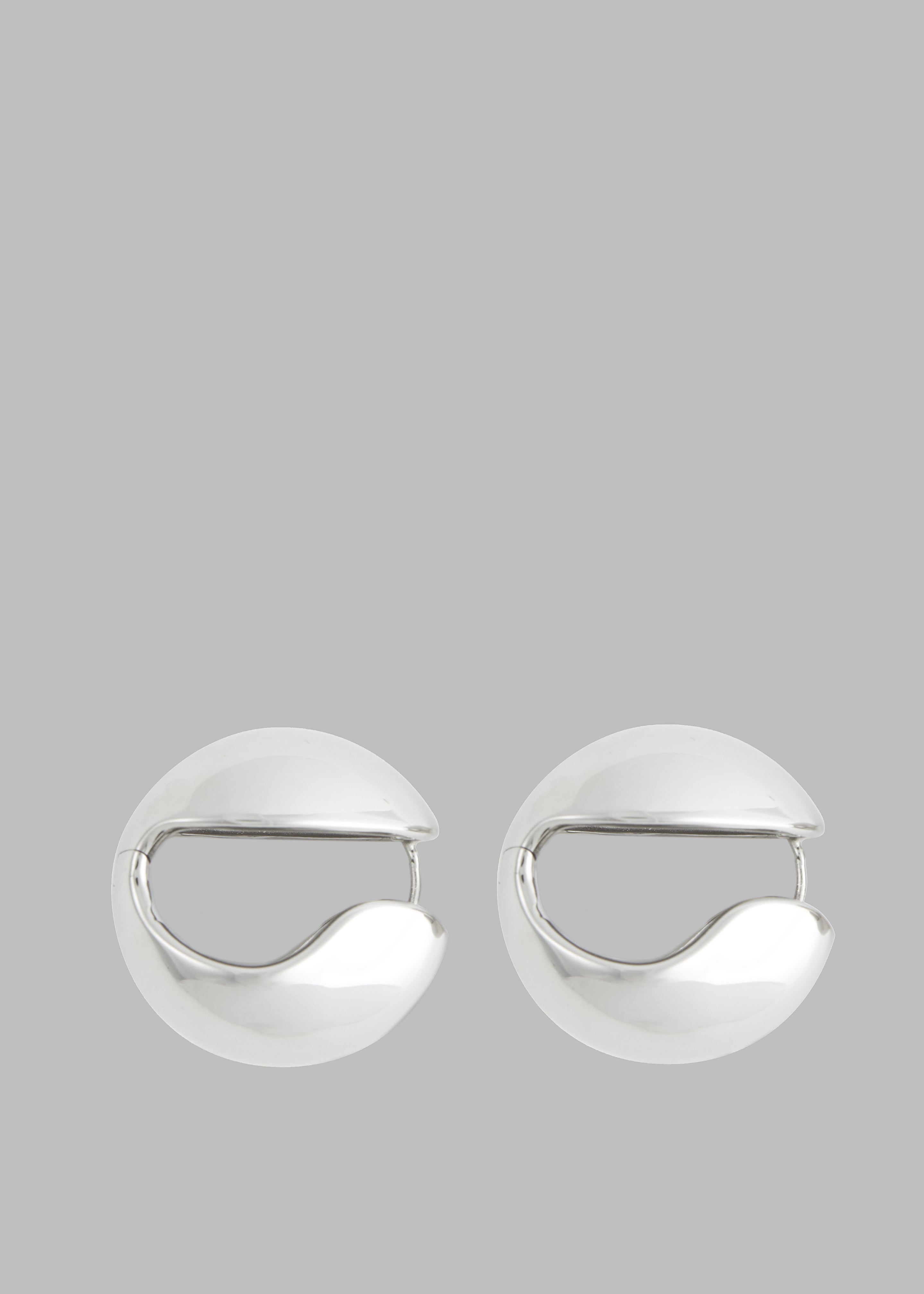 Coperni Logo Earrings - Silver - 2