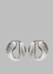 Coperni Logo Earrings - Clear Transparent