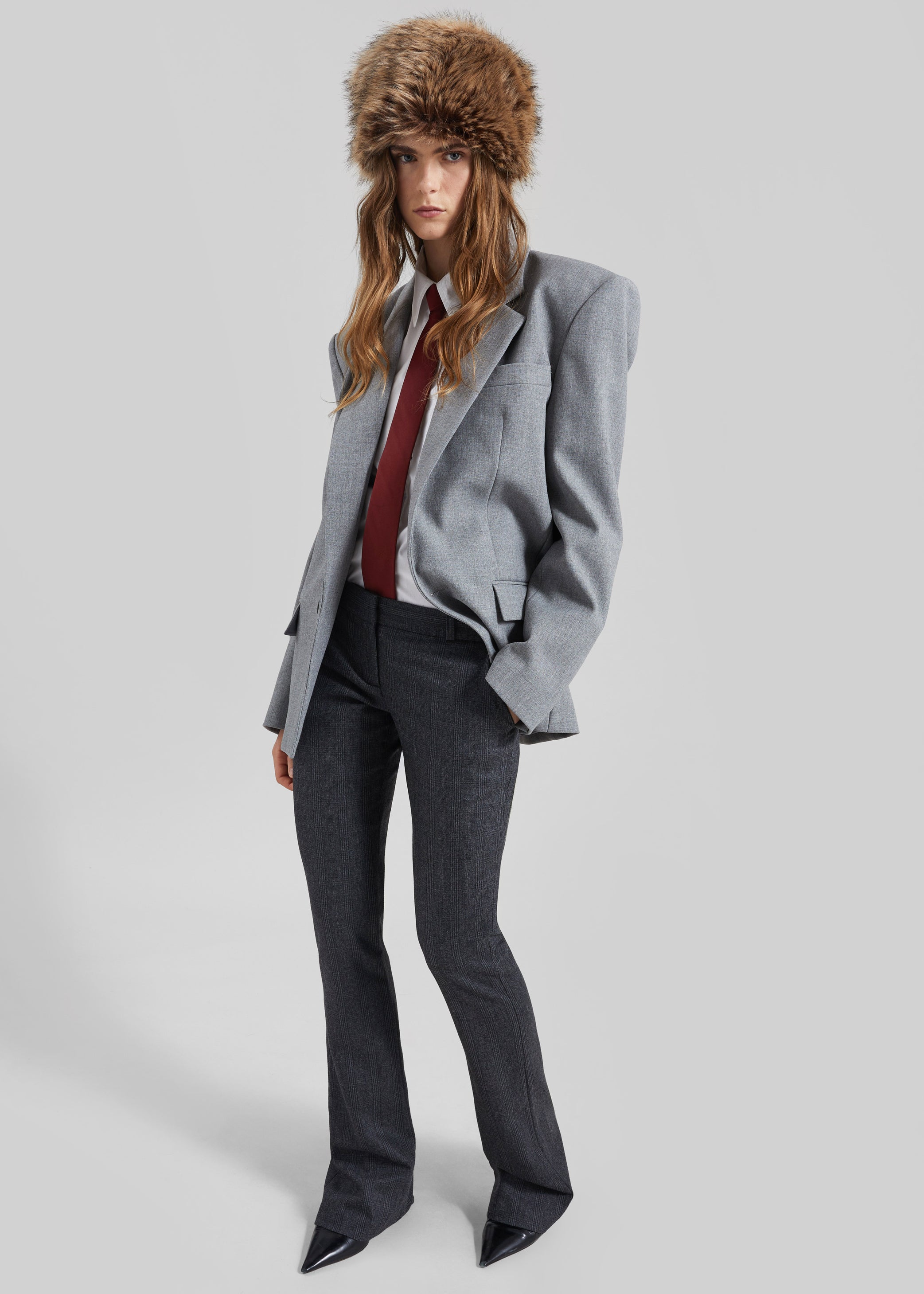 Shop the look image for Coperni Low Waisted Pants - Grey