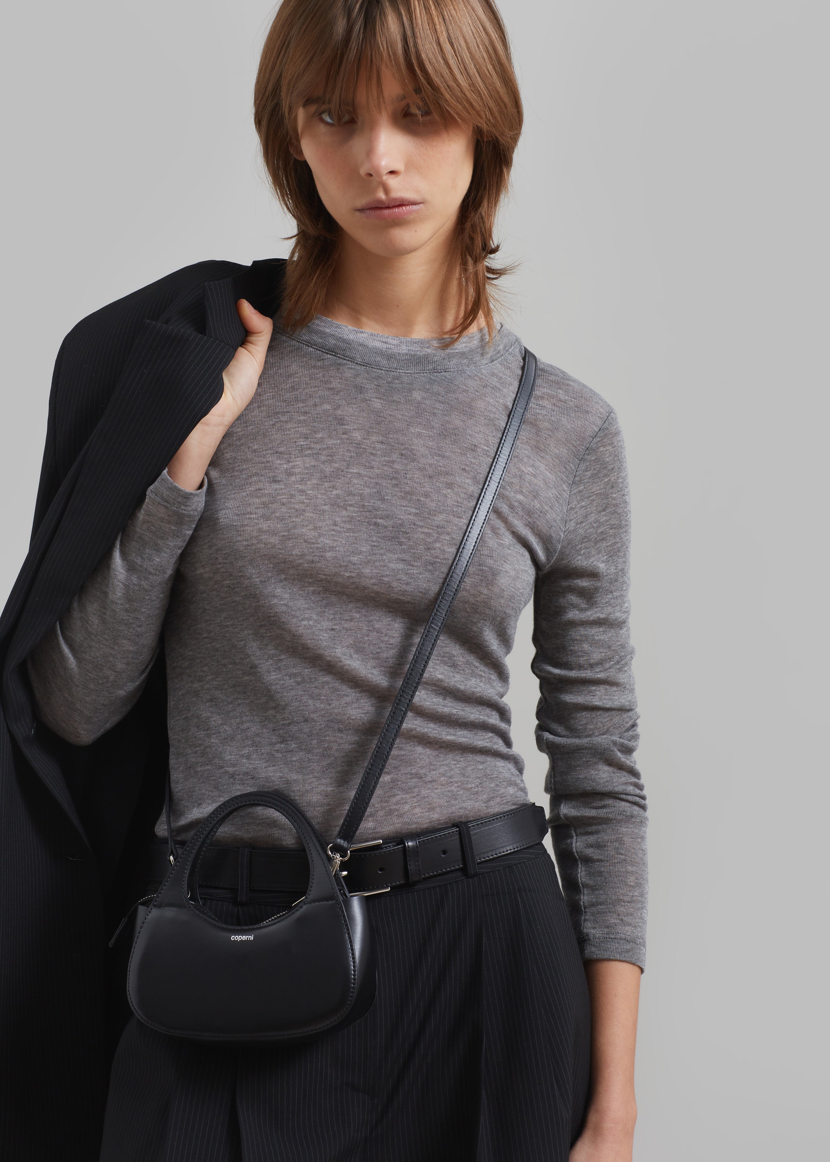 Coperni Micro Baguette Swipe Bag Black