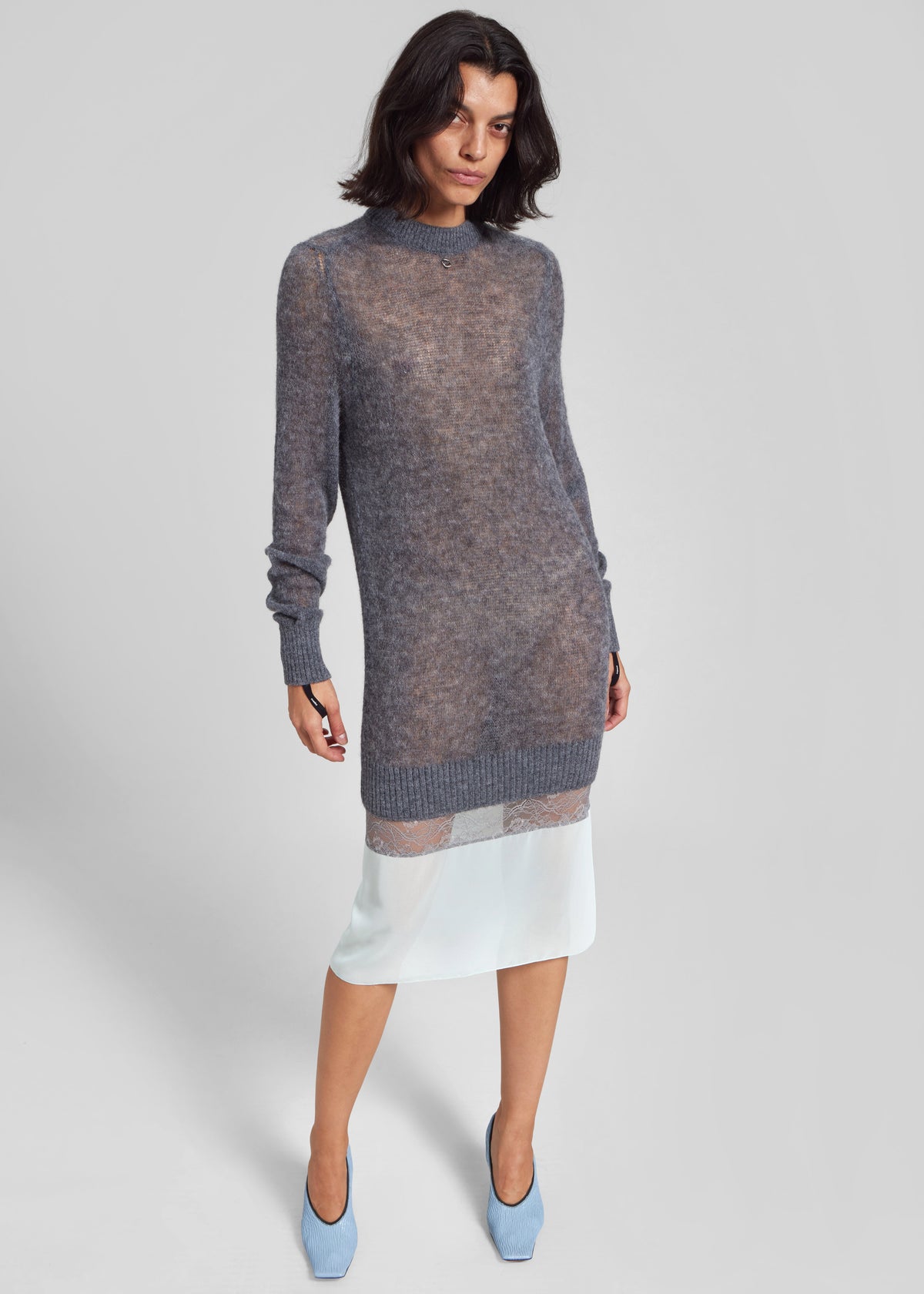 Coperni Multi Layer Pullover Dress - Grey - 4