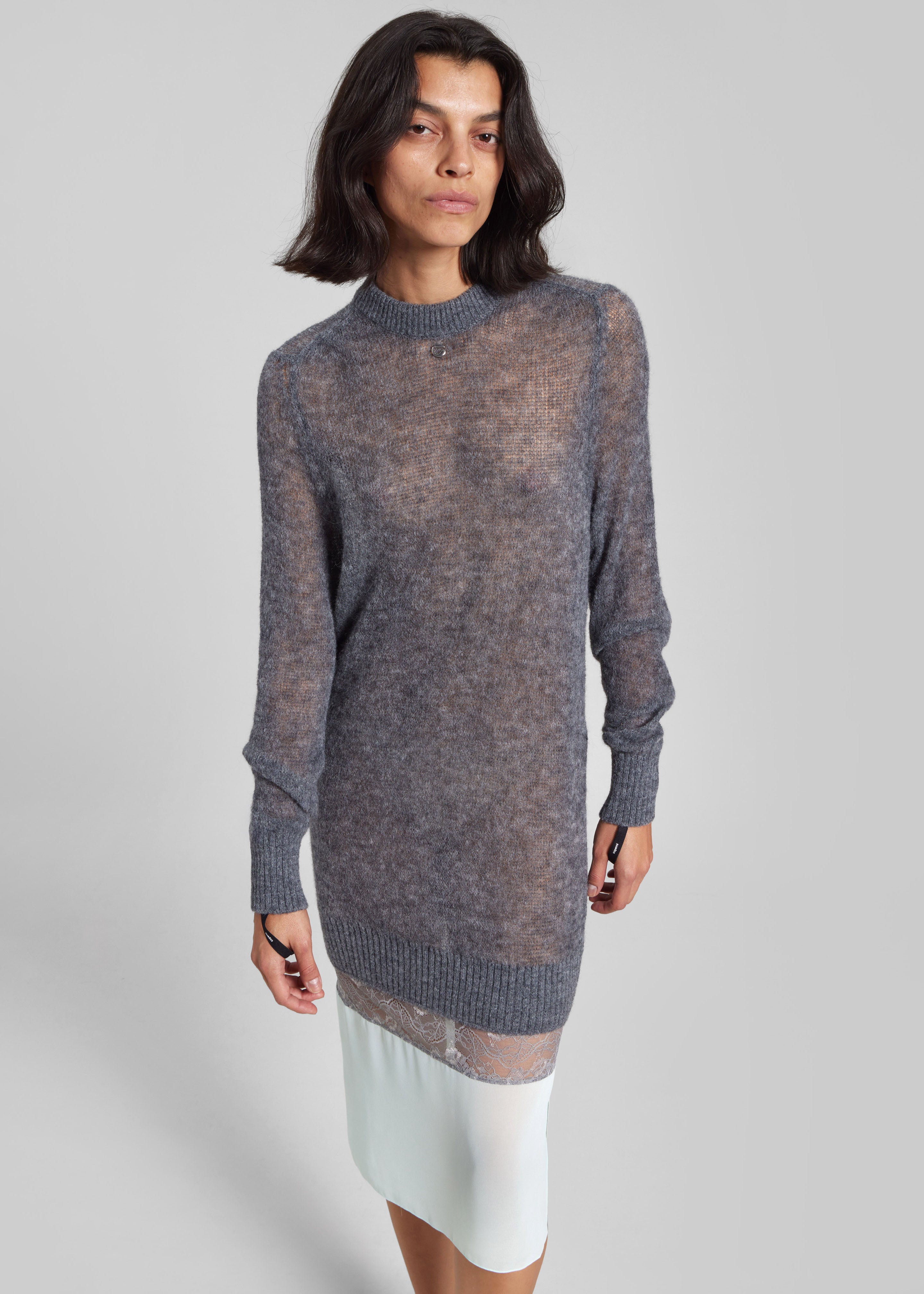 Coperni Multi Layer Pullover Dress - Grey - 1