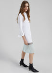 Coperni Multi Layer Shirt Dress - White/Green