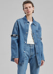 Coperni Open Elbow Jacket - Washed Blue