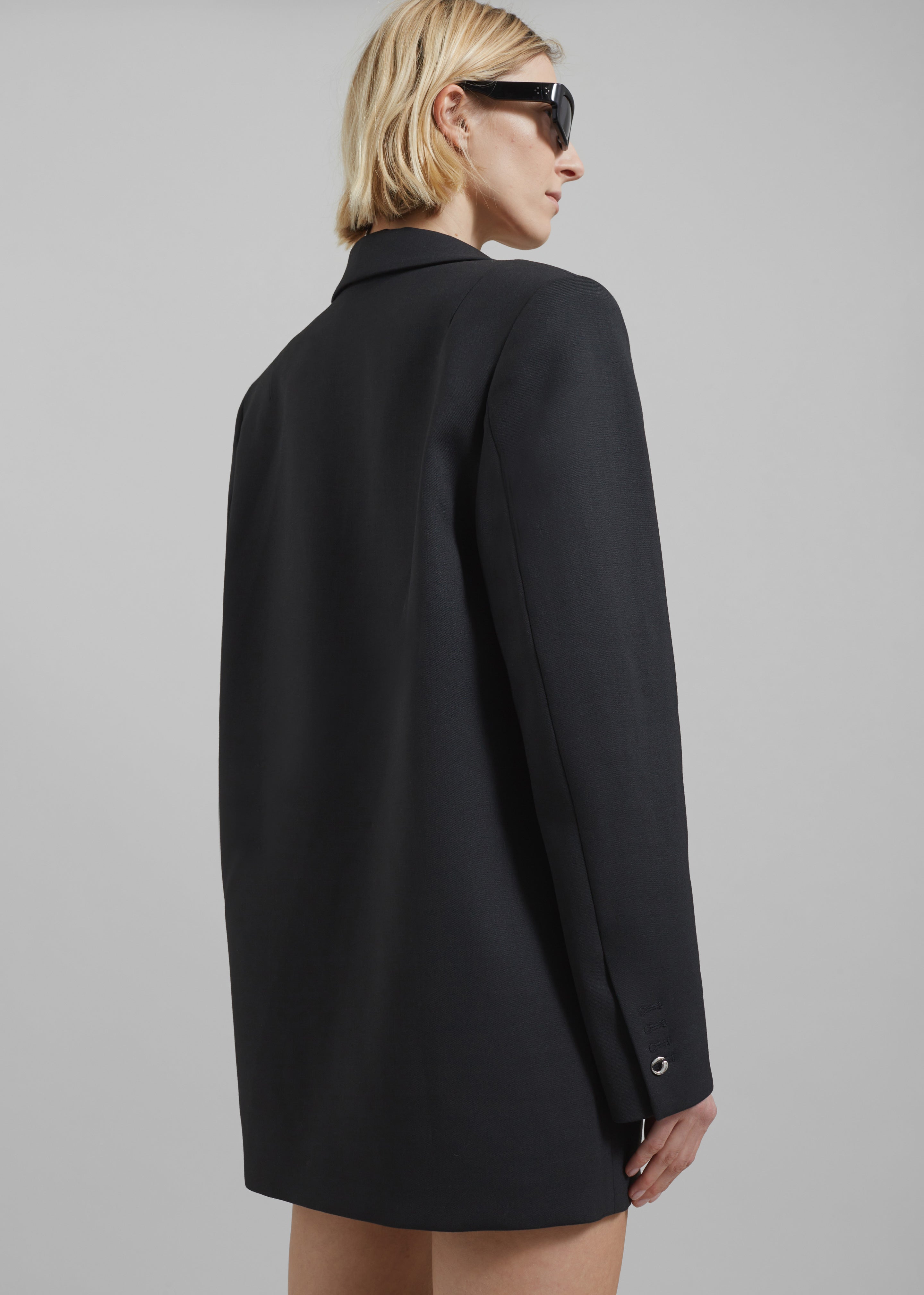 Coperni Oversized Tailored Jacket Dress - Black - 6