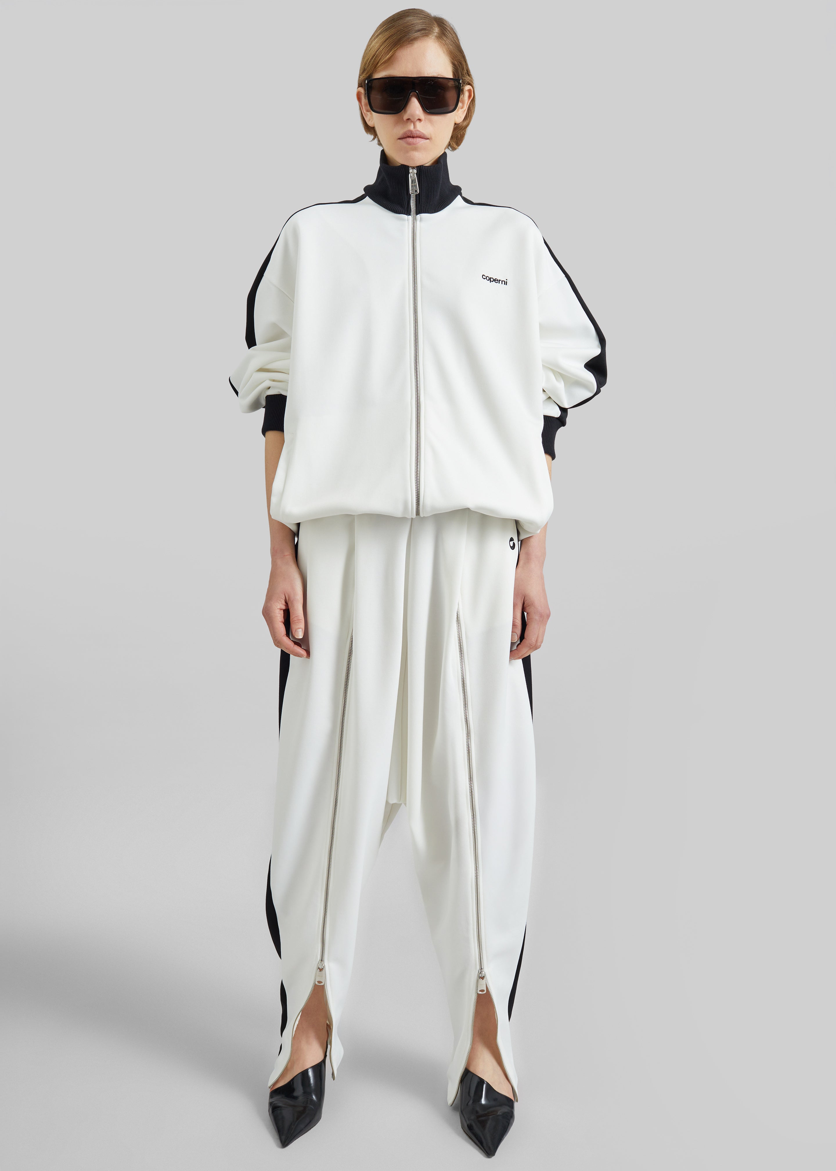 Coperni Oversized Track Jacket - White - 5