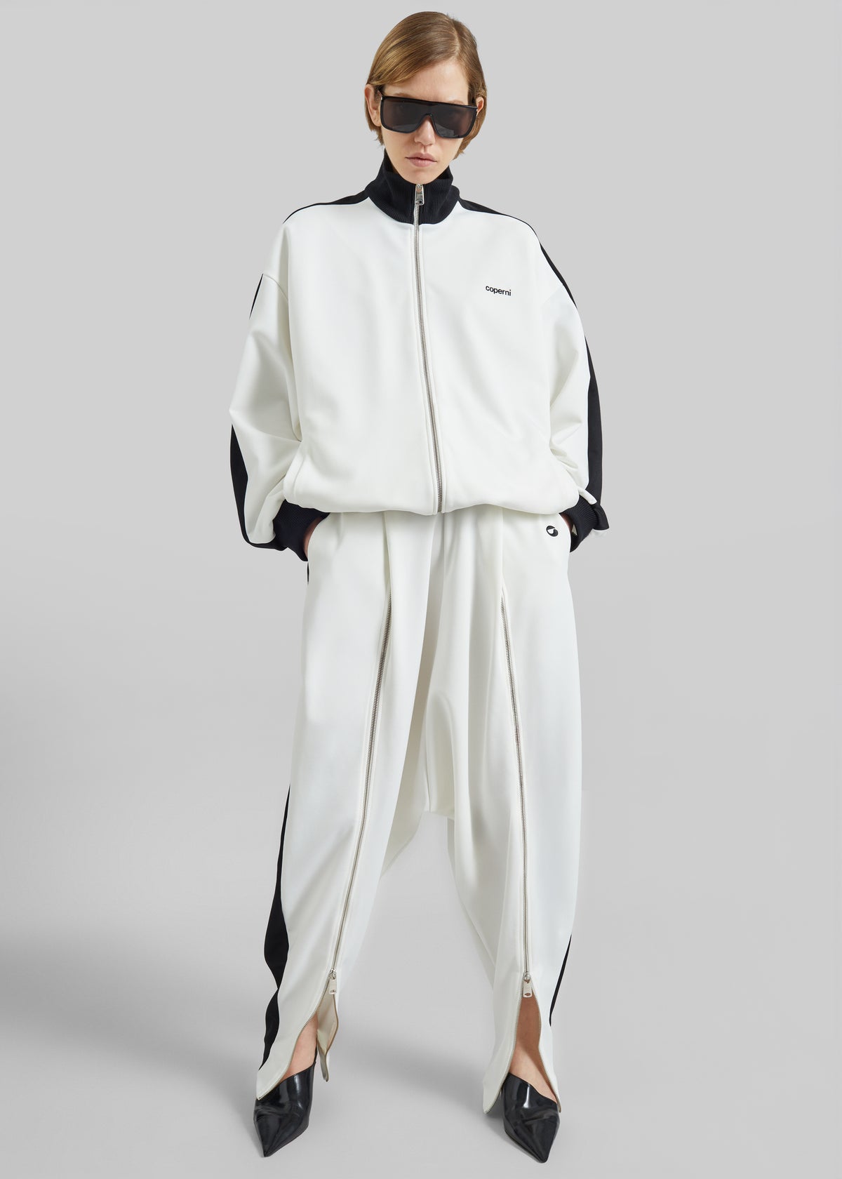Coperni Oversized Track Jacket - White - 7