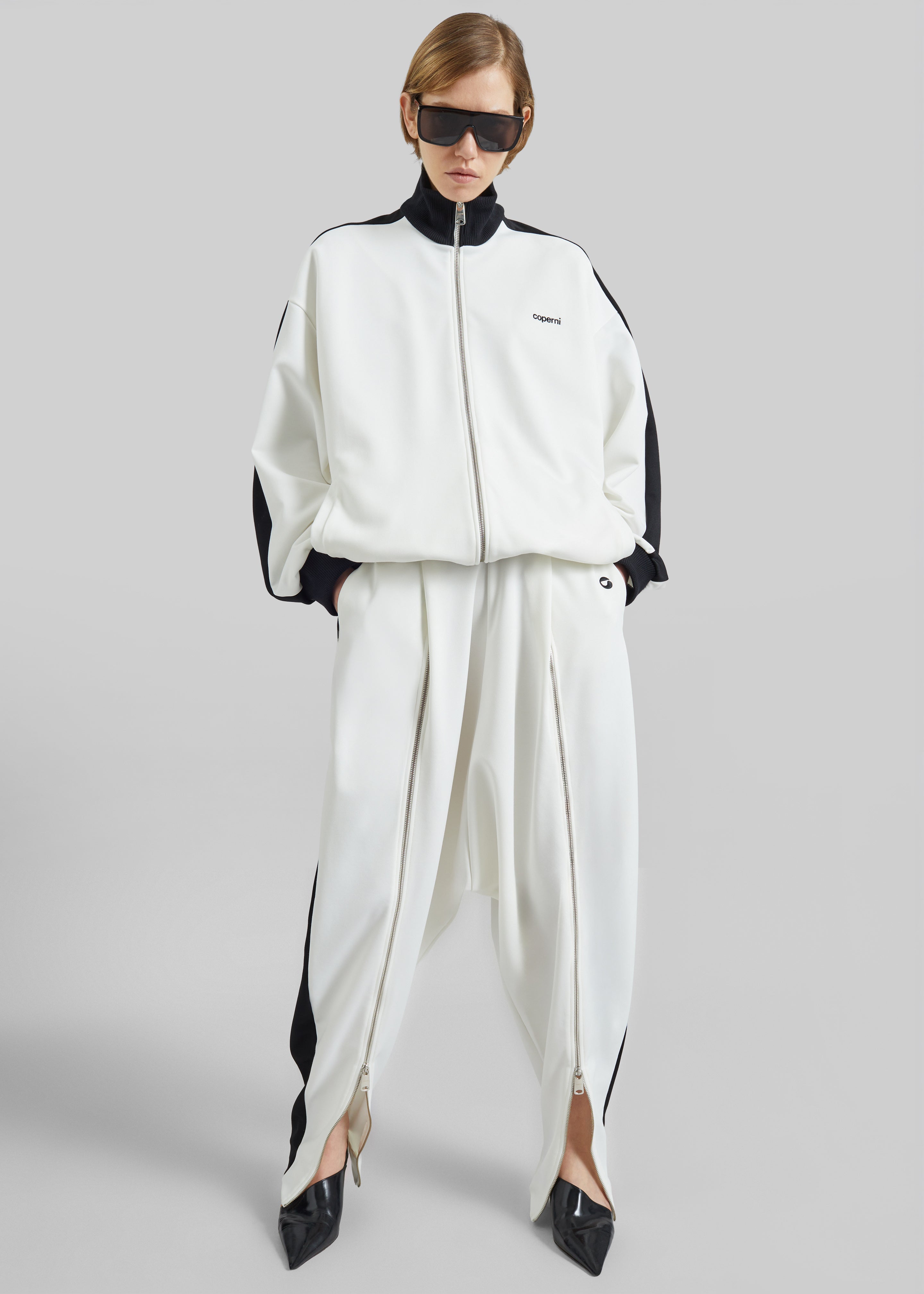 Coperni Oversized Track Jacket - White - 7