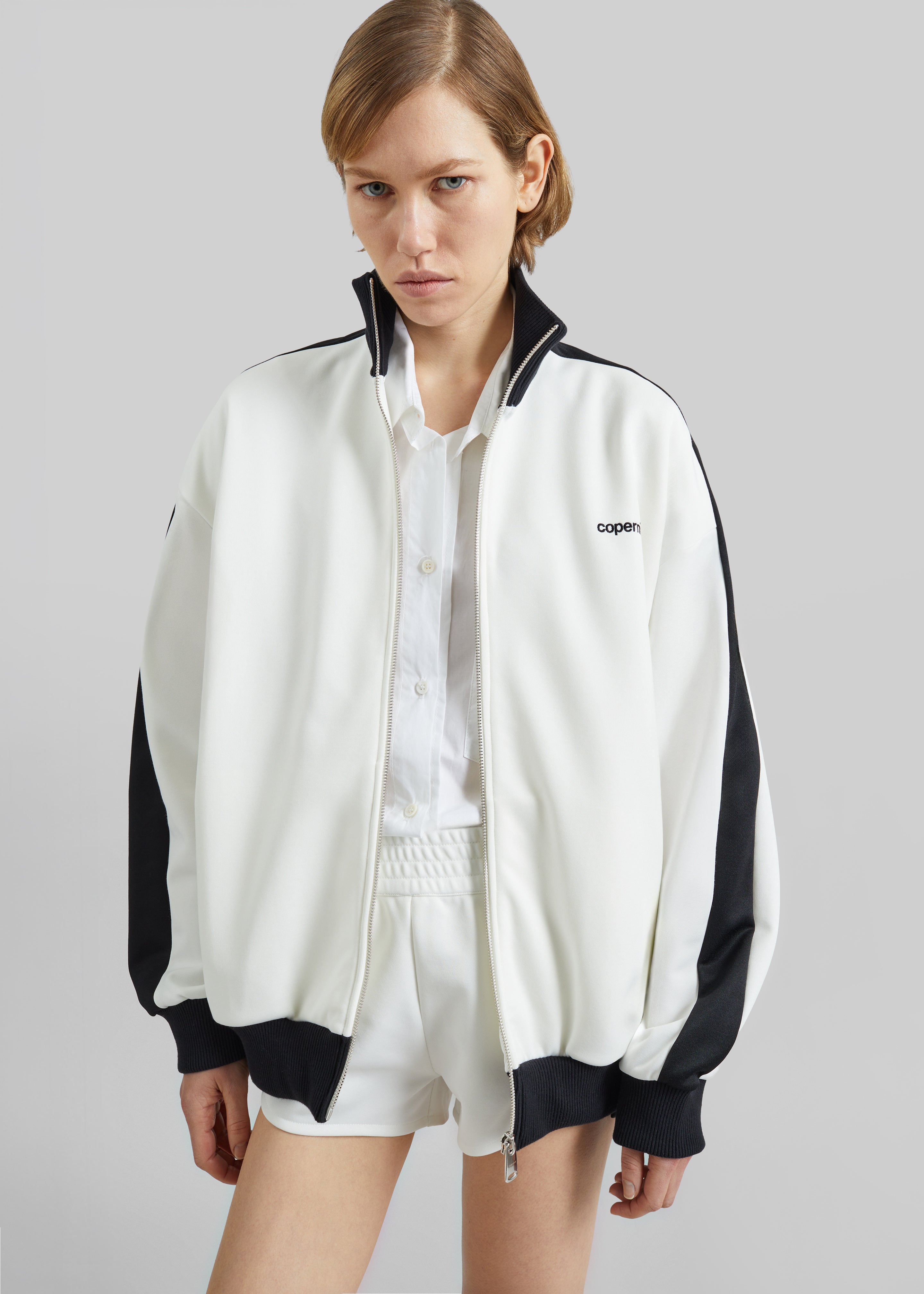 Coperni Oversized Track Jacket - White - 6