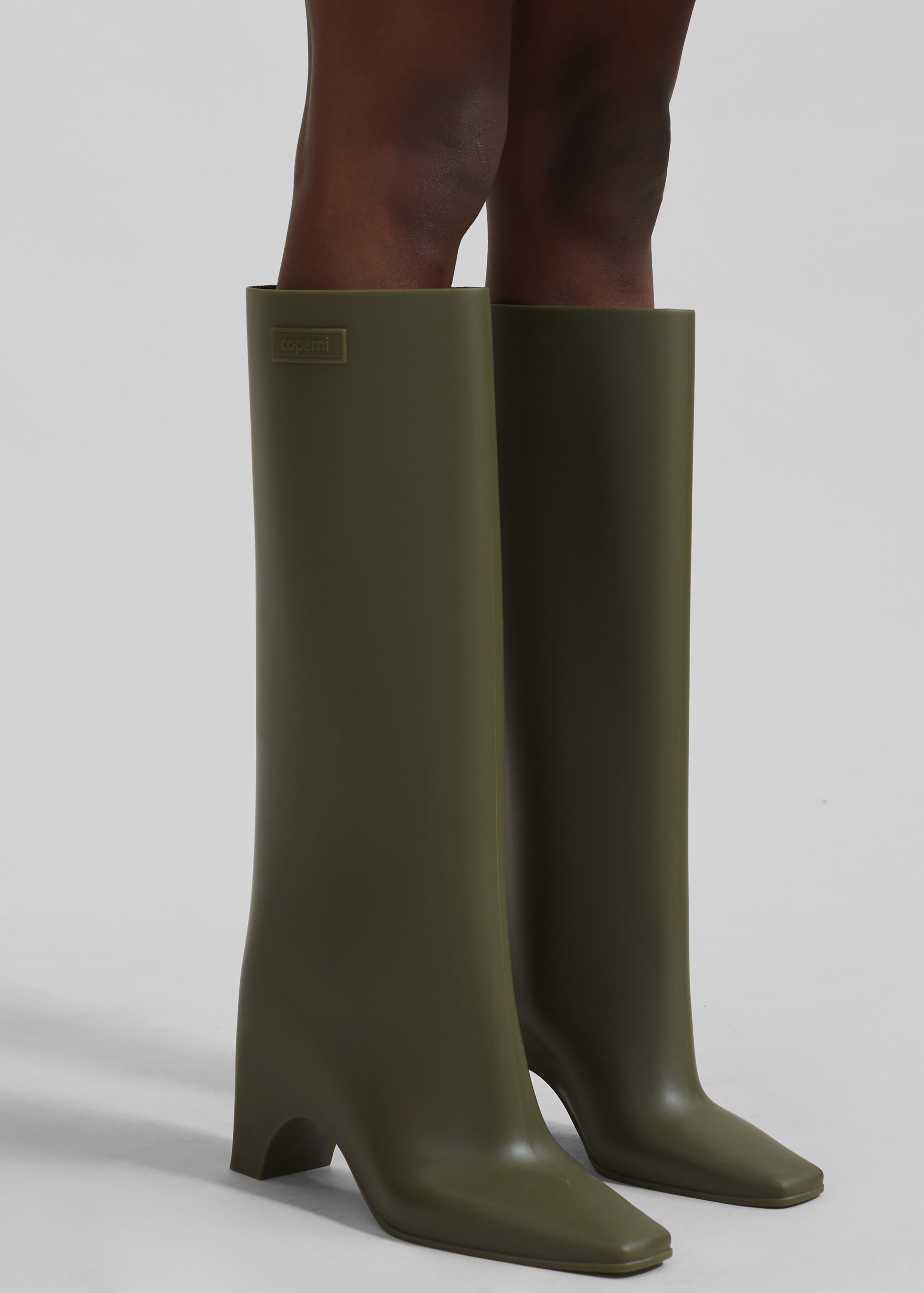 Coperni Rubber Bridge Boots - Green - 6