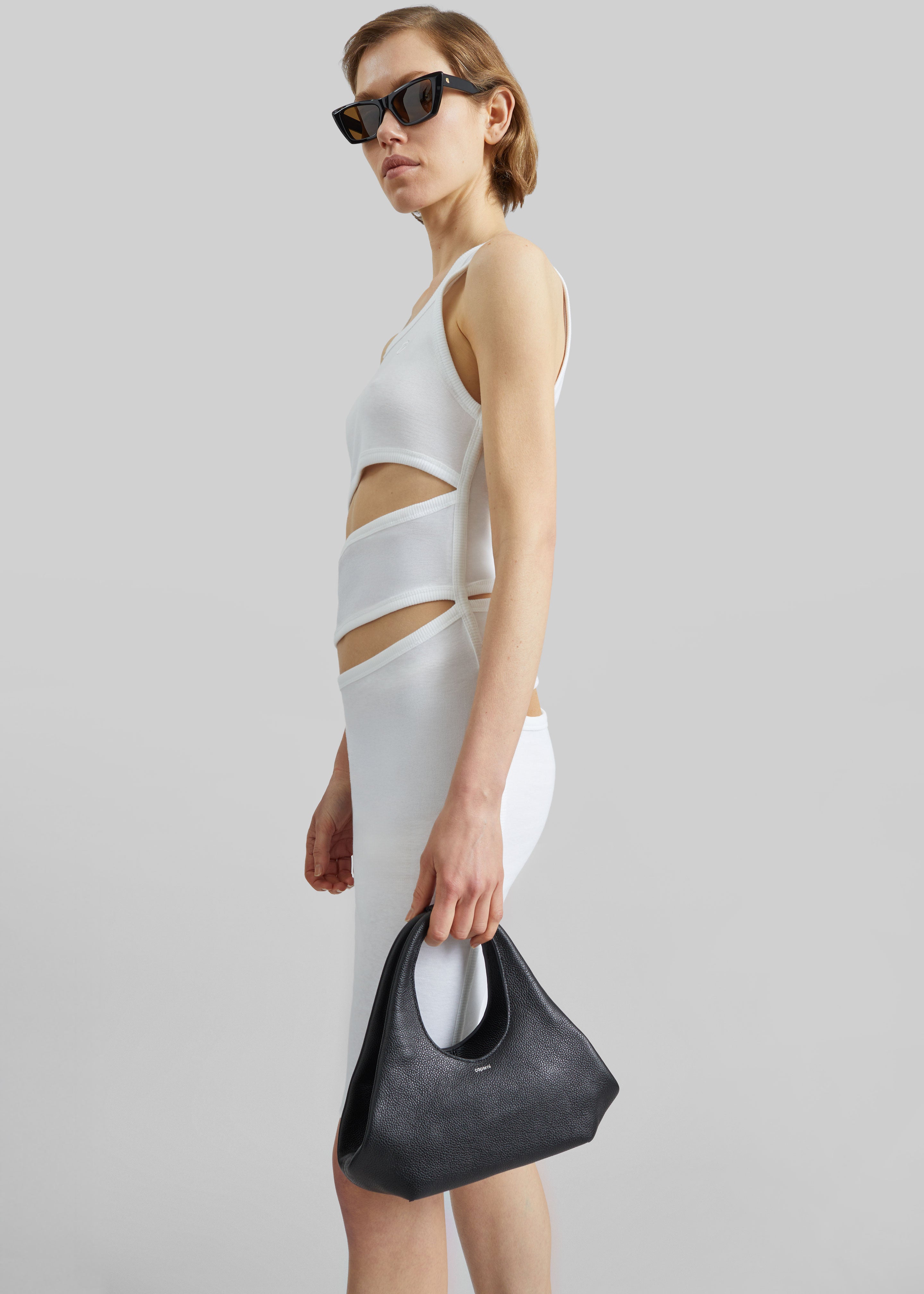 Coperni Spiral Tank Dress - White - 5