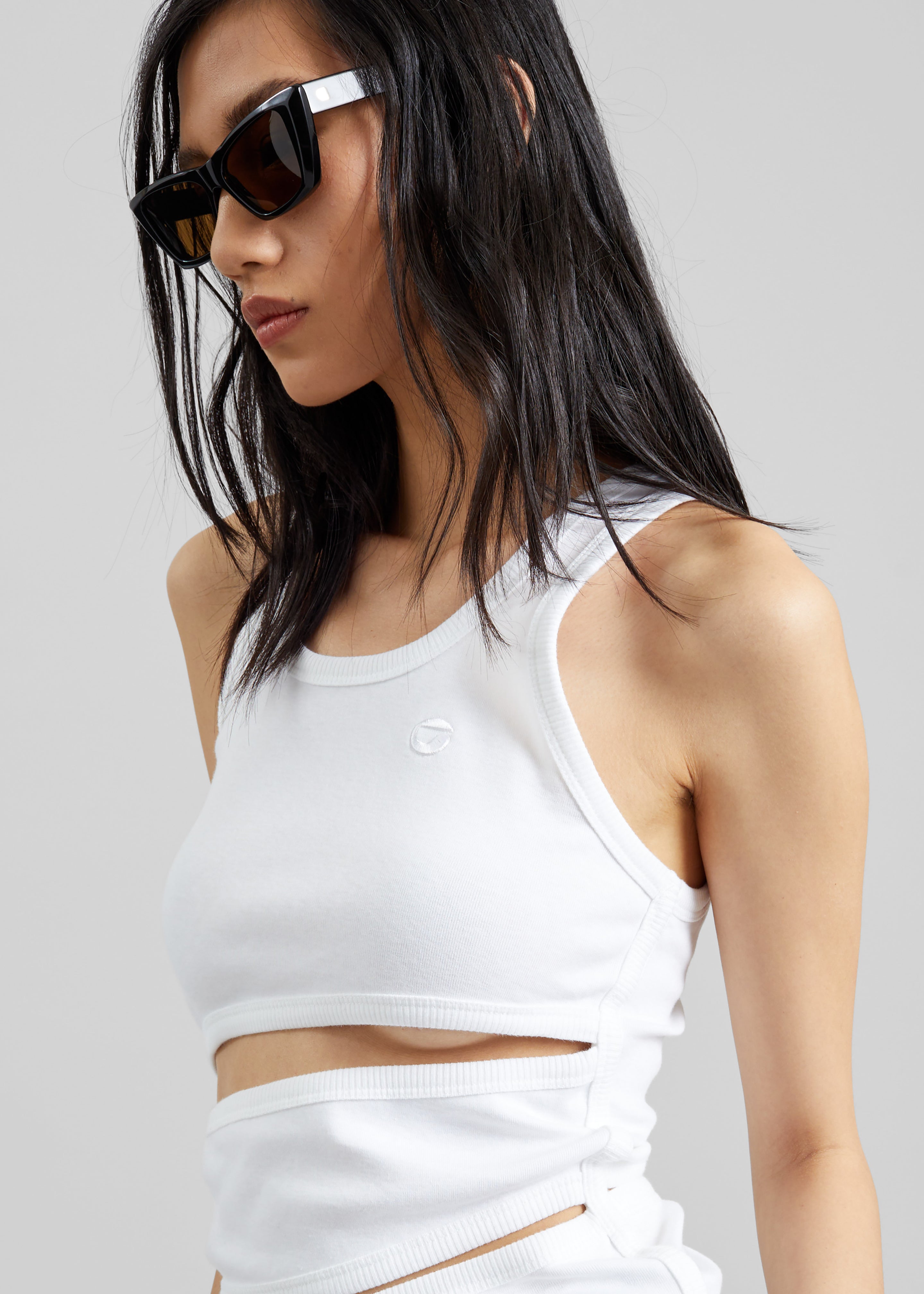 Coperni Spiral Tank Top - White - 3