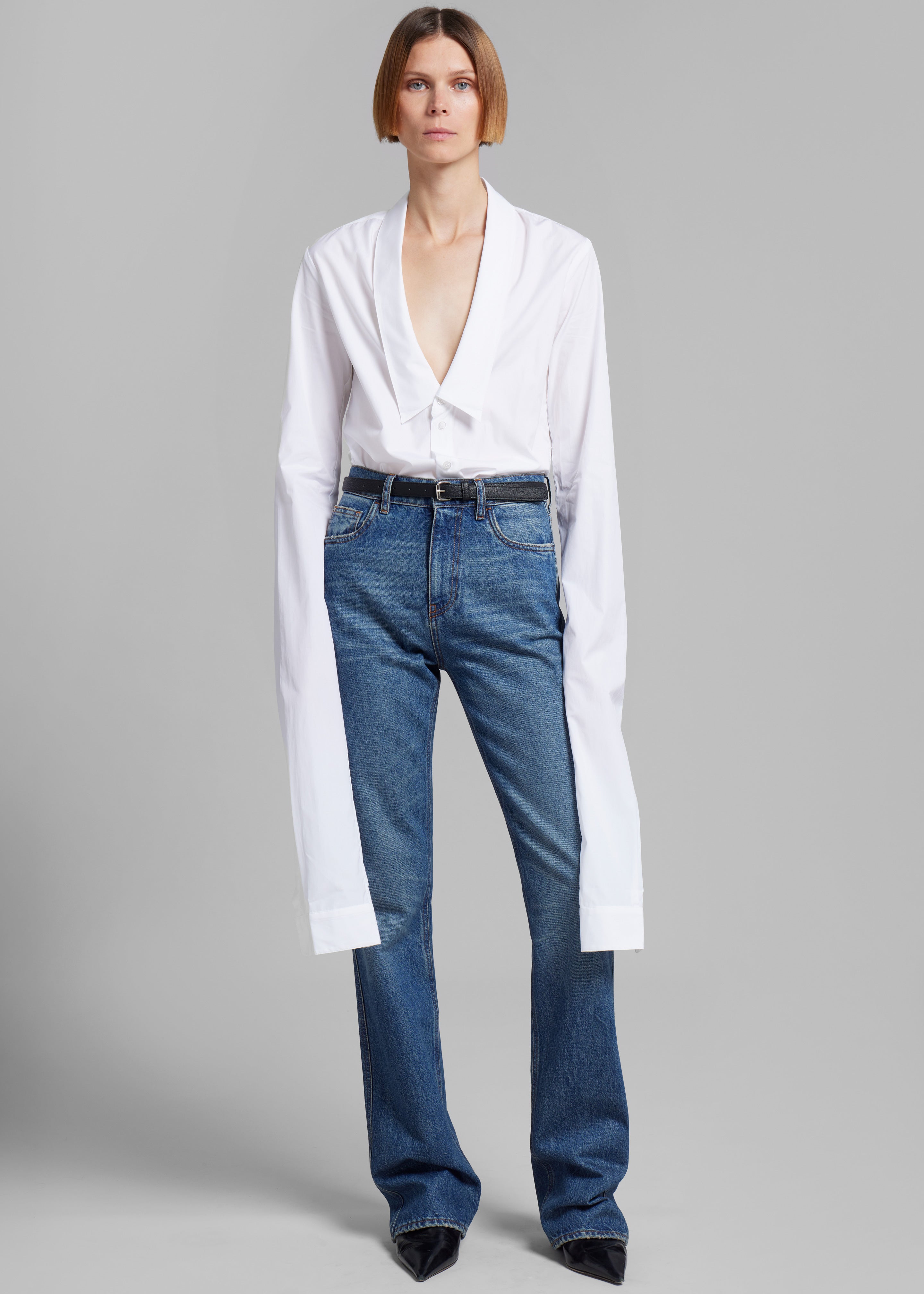 Coperni Straight Leg Denim Pants - Blue - 10