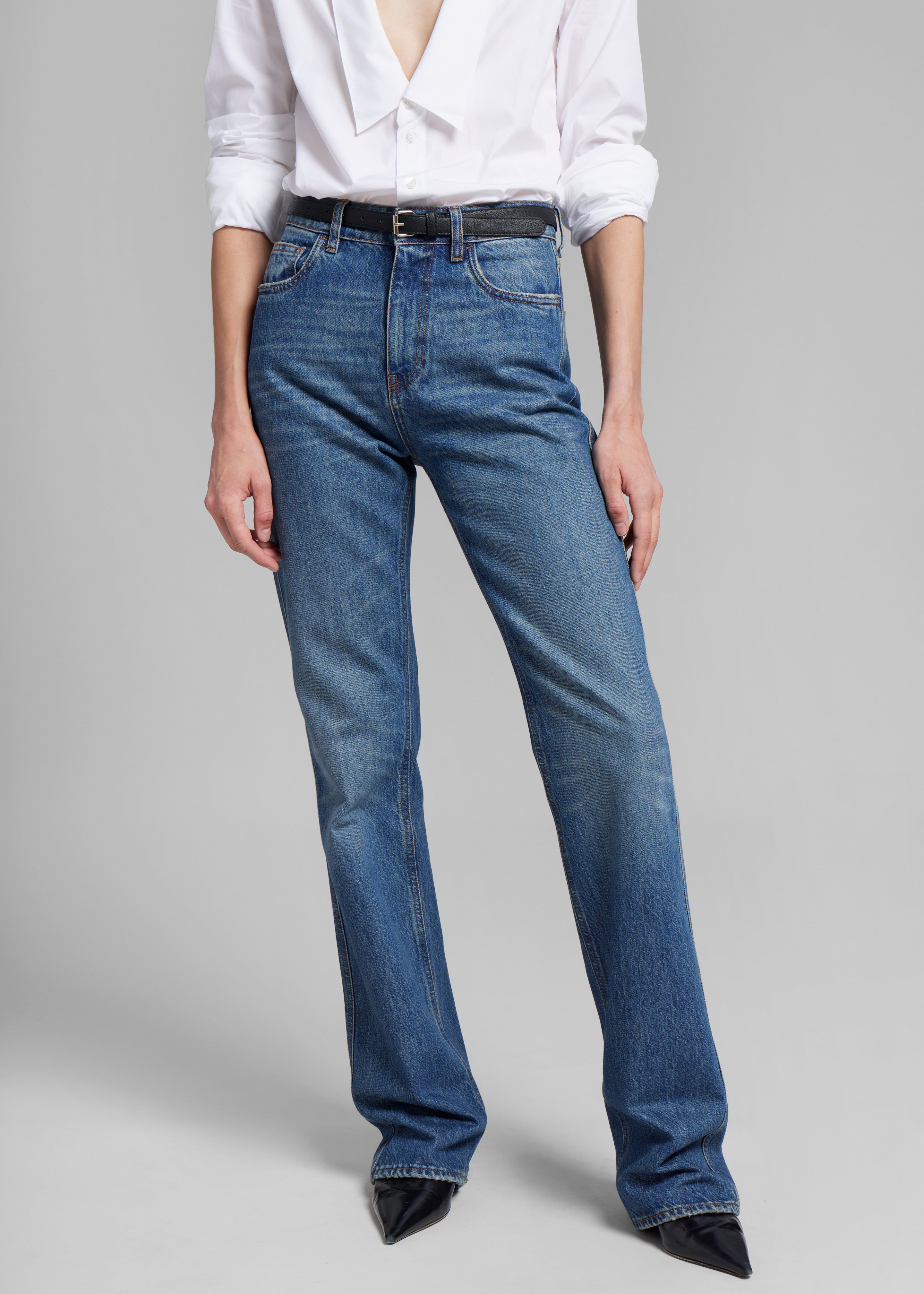 Coperni Straight Leg Denim Pants - Blue - 3