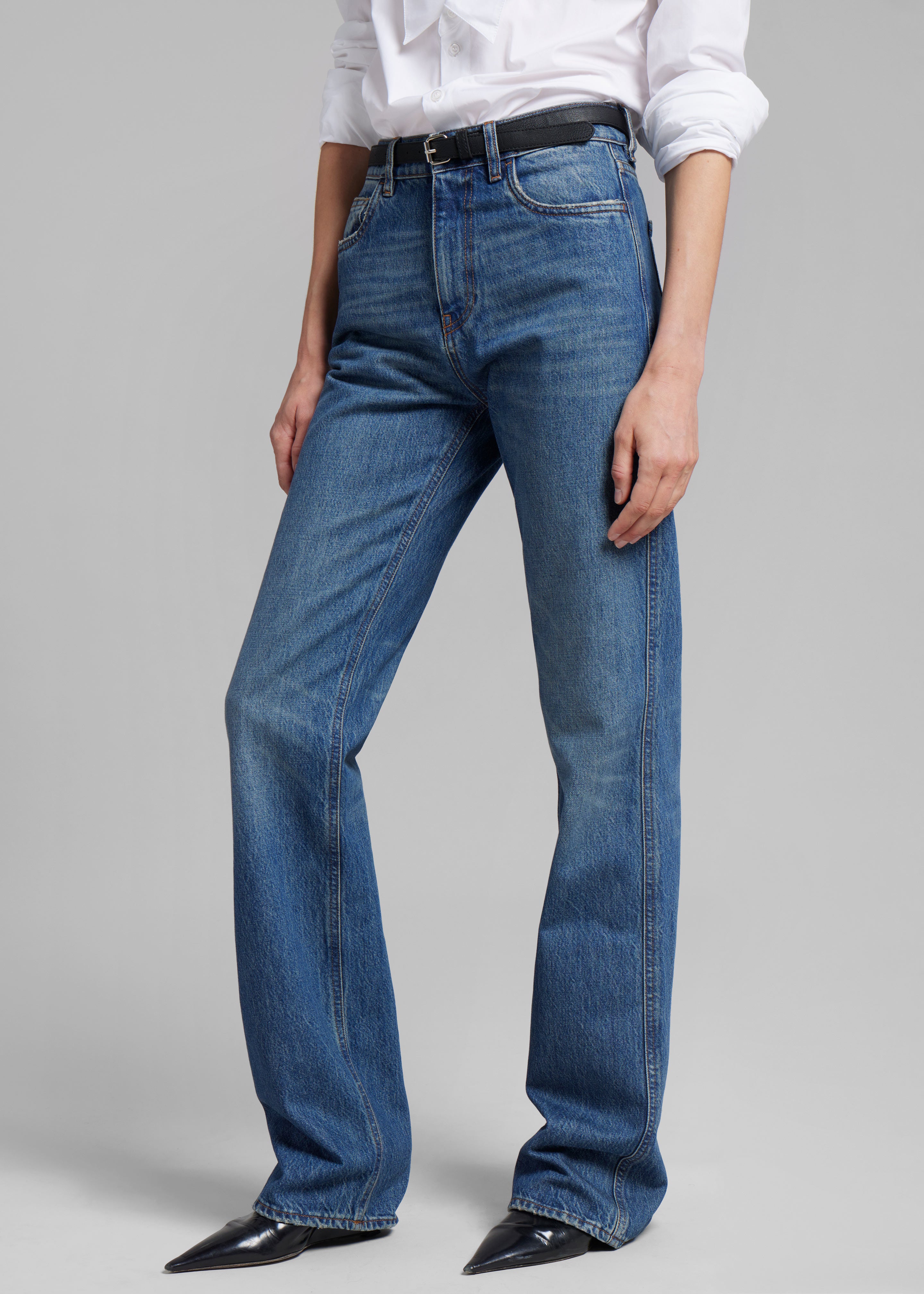 Coperni Straight Leg Denim Pants - Blue - 9