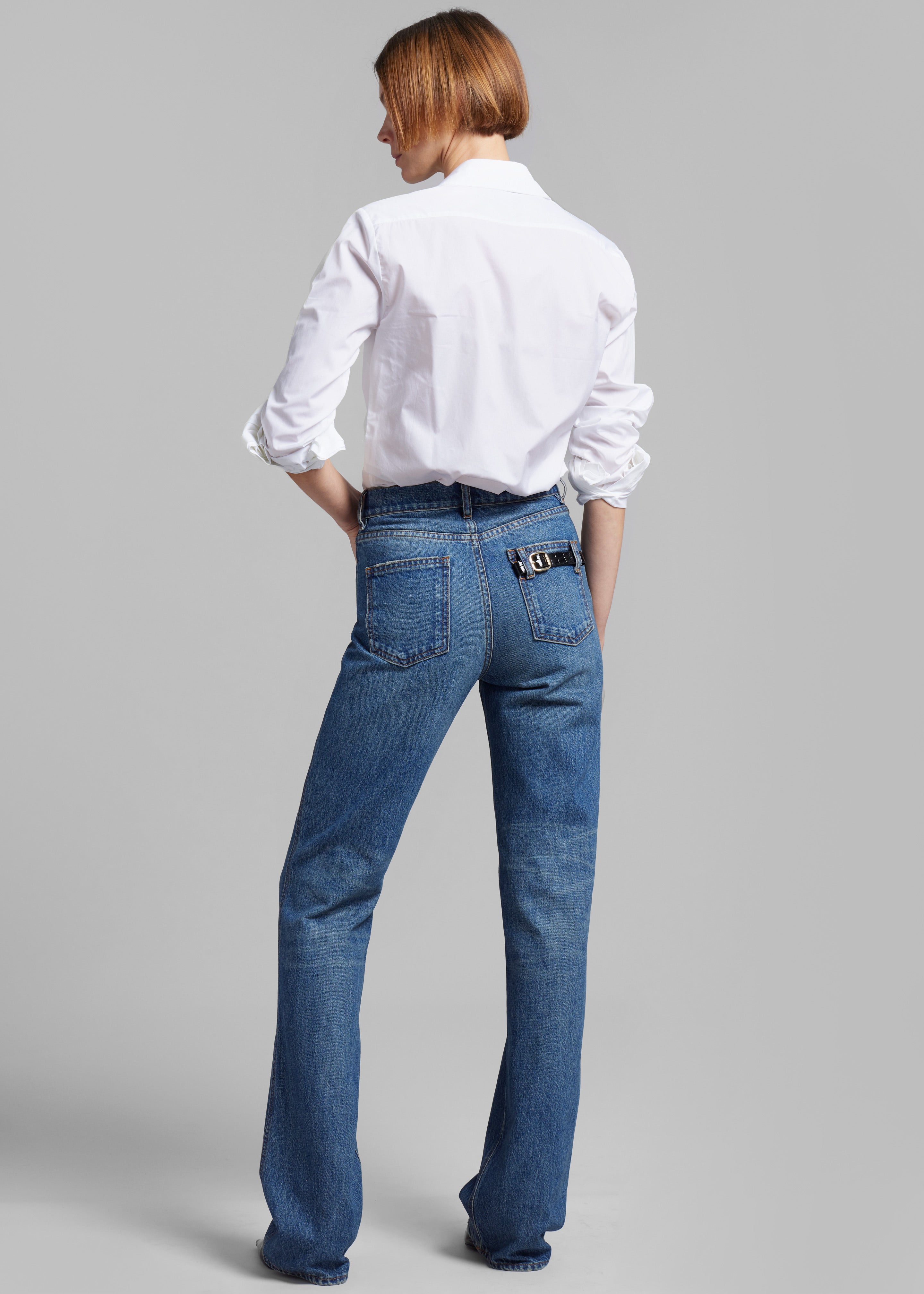 Coperni Straight Leg Denim Pants - Blue - 12