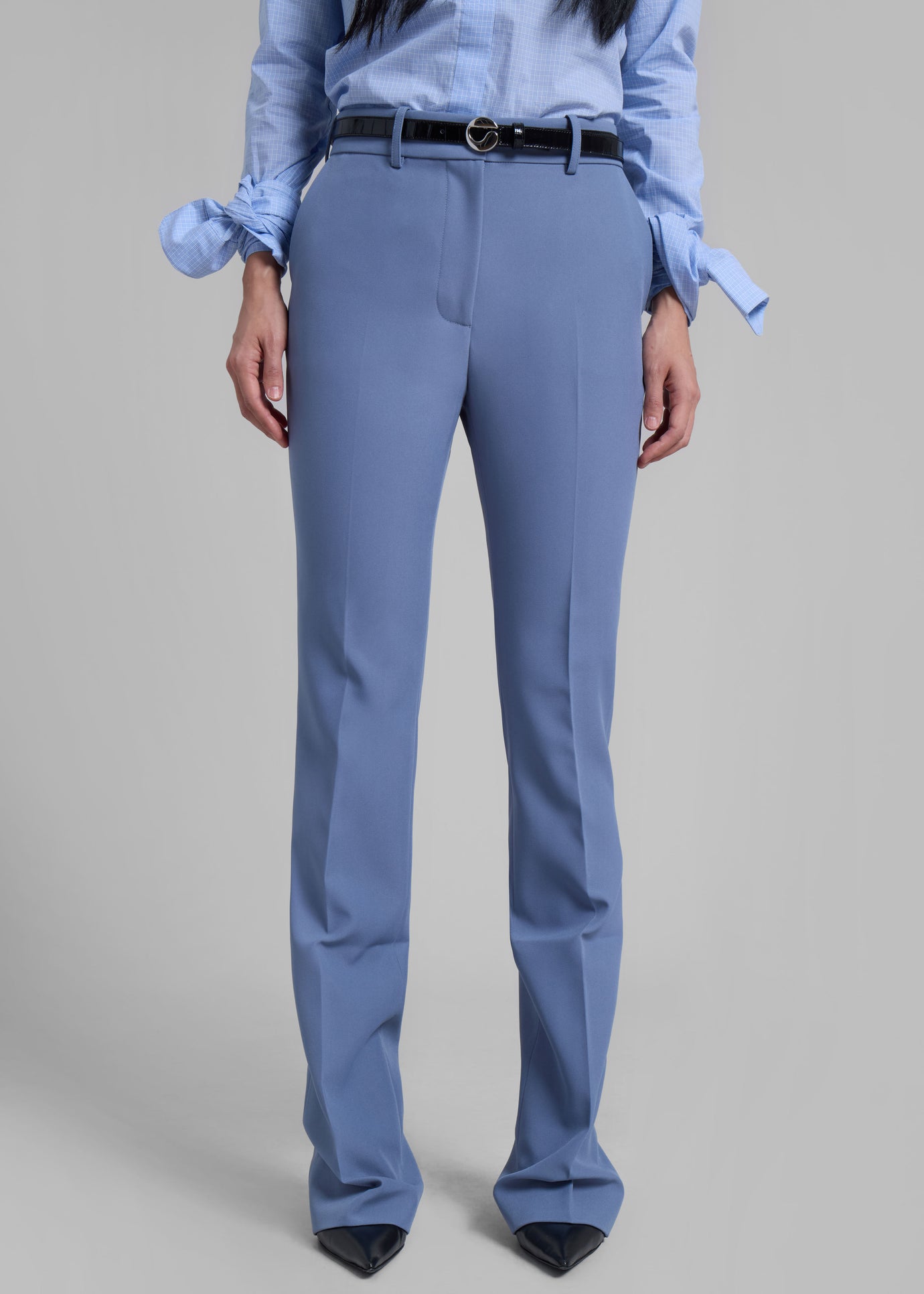 Coperni Straight Tailored Trousers - Blue - 1