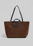 Coperni C Cabas Suede Bag - Brown
