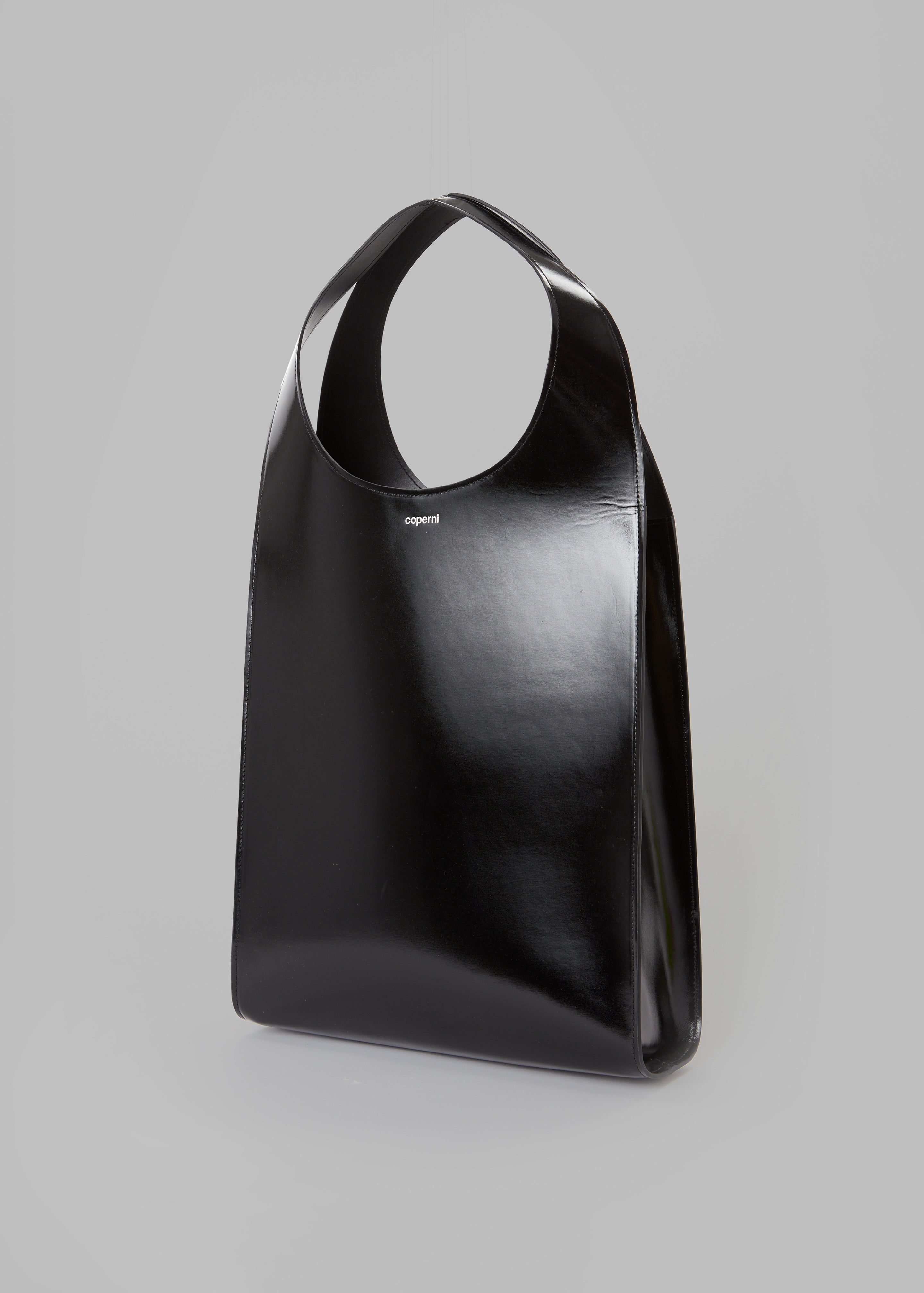 Coperni Swipe Tote Bag - Glossy Black - 1