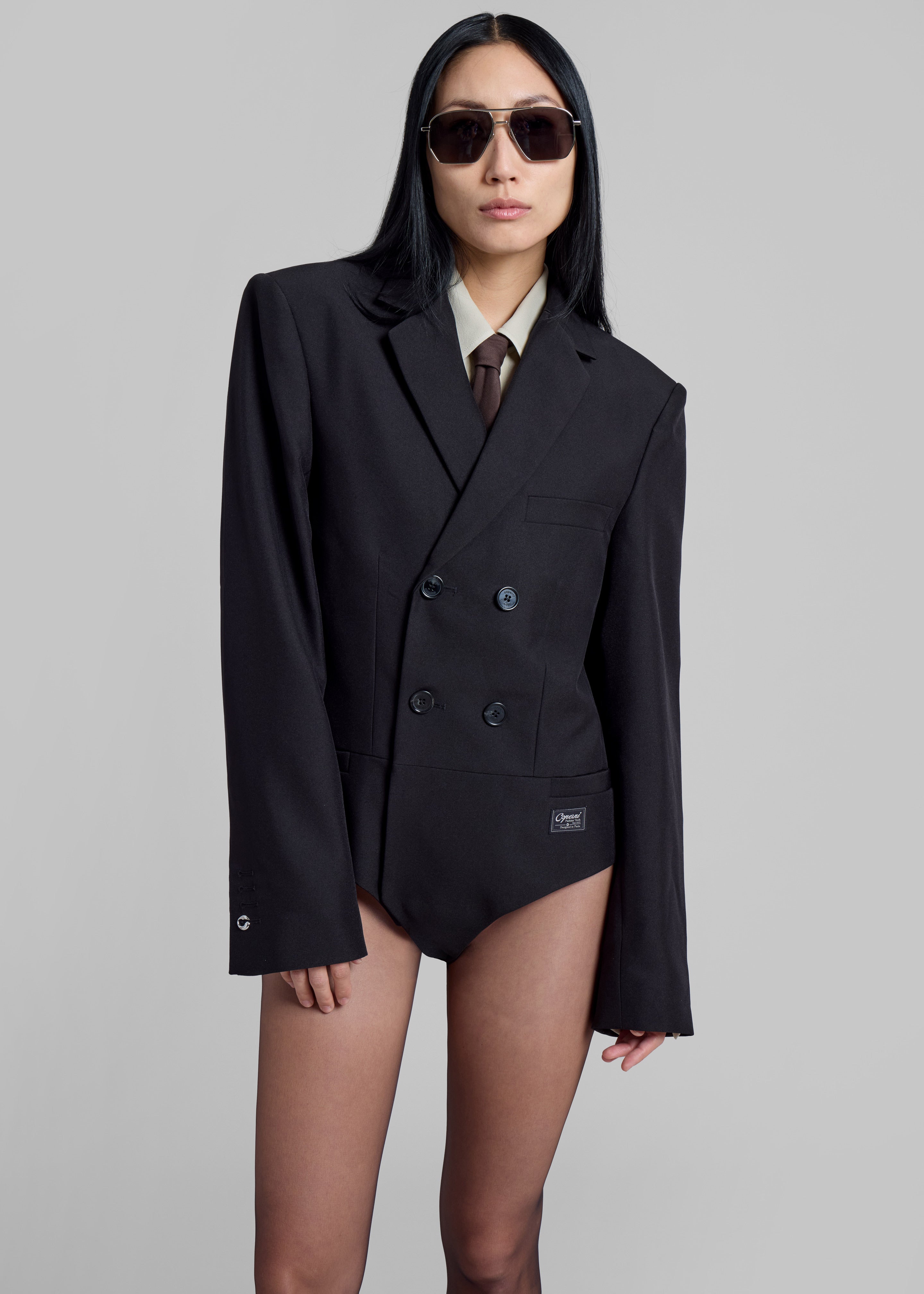 Coperni Tailored Body Jacket - Black - 1