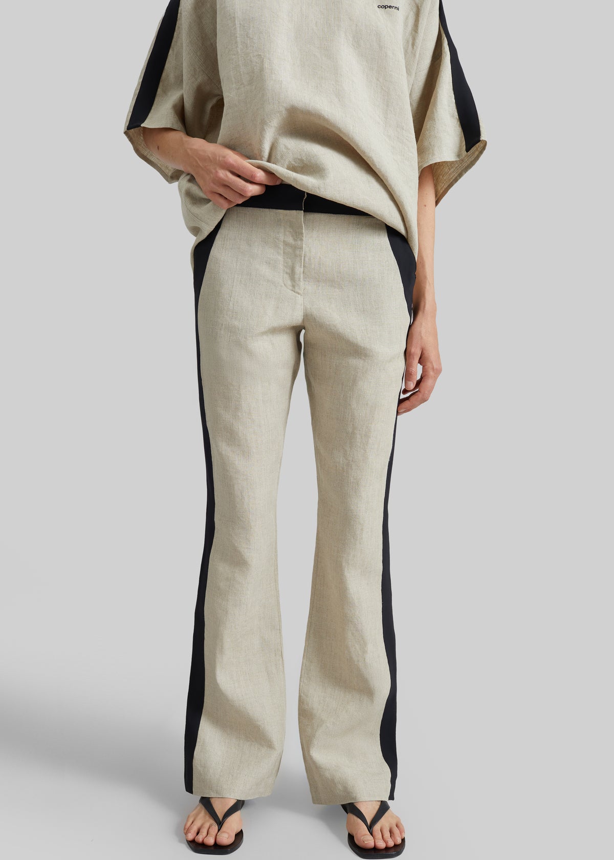 Coperni Taped Tailored Pants - Beige - 4