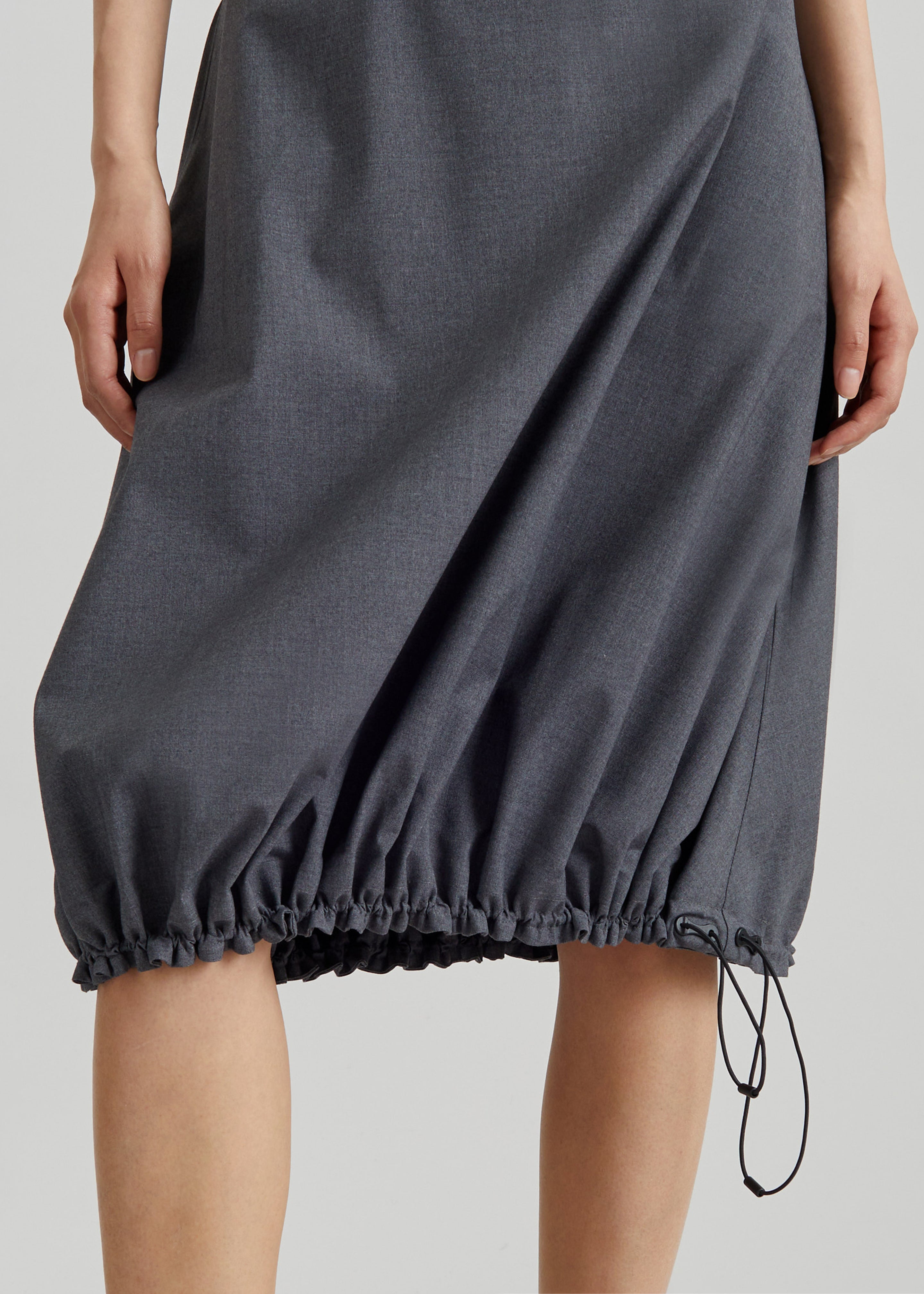 Coperni Technical Tailored Balloon Skirt - Grey - 3