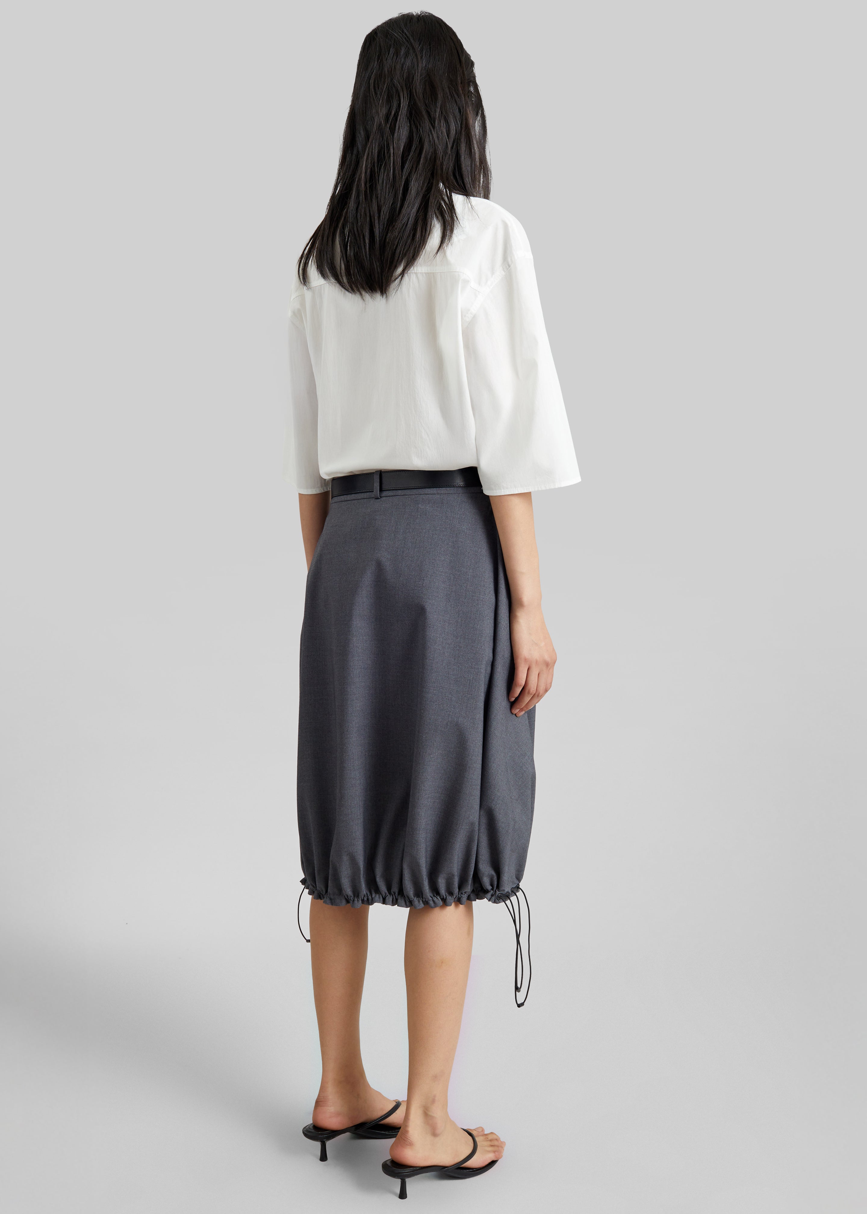 Coperni Technical Tailored Balloon Skirt - Grey - 5