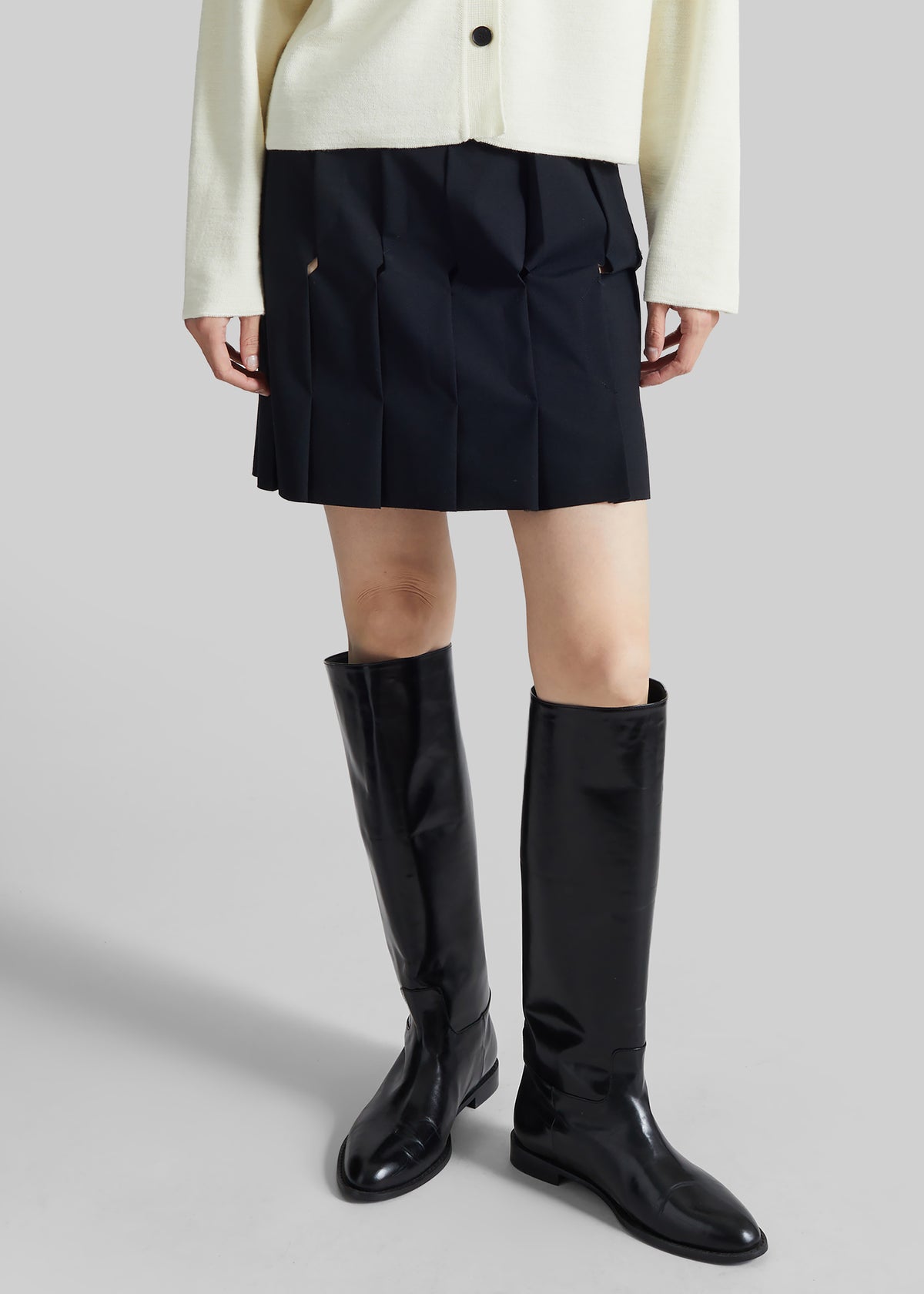 Coperni Technical Tailored Origami Skirt - Black - 1