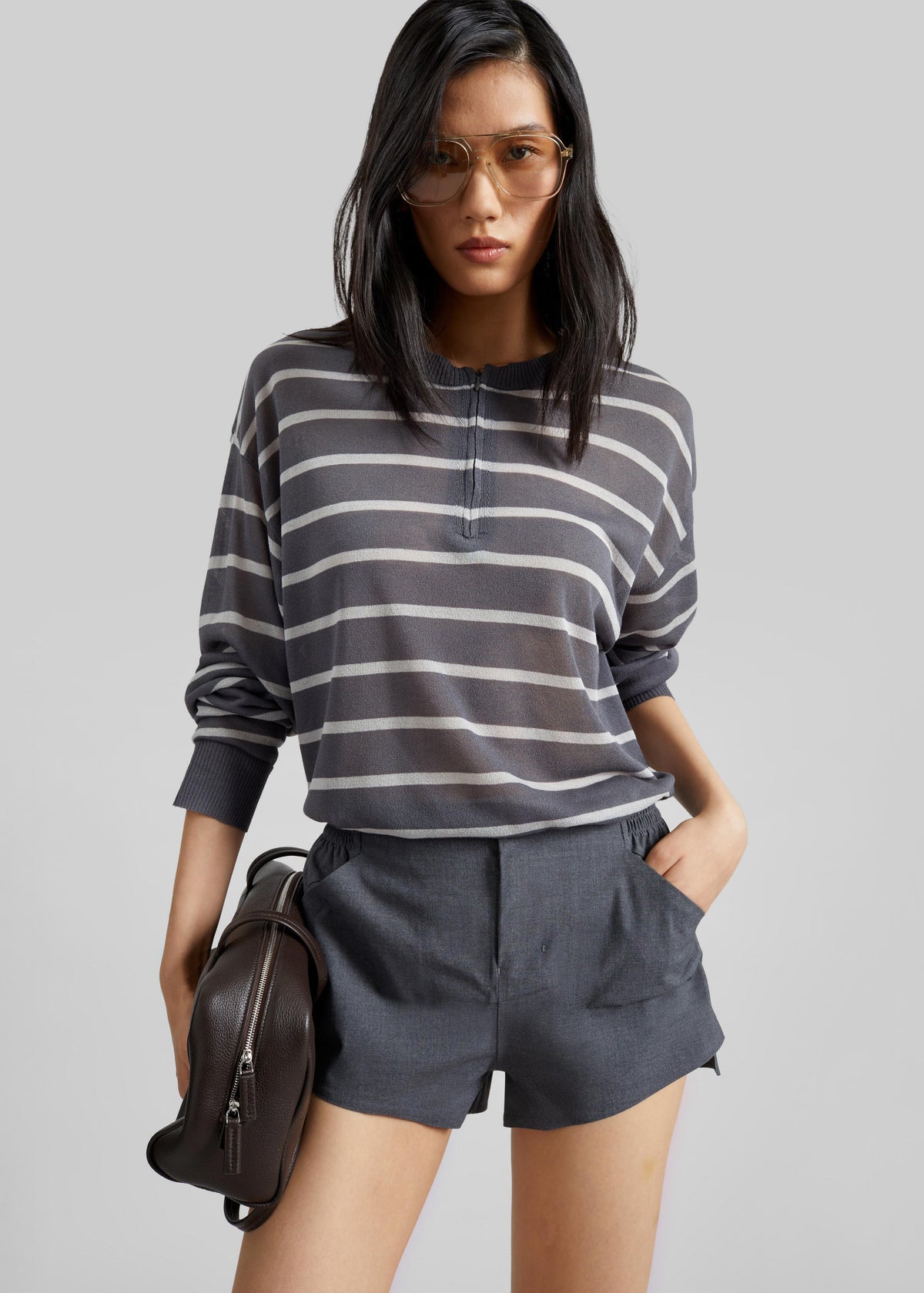 Coperni Technical Tailored Shorts - Grey - 1