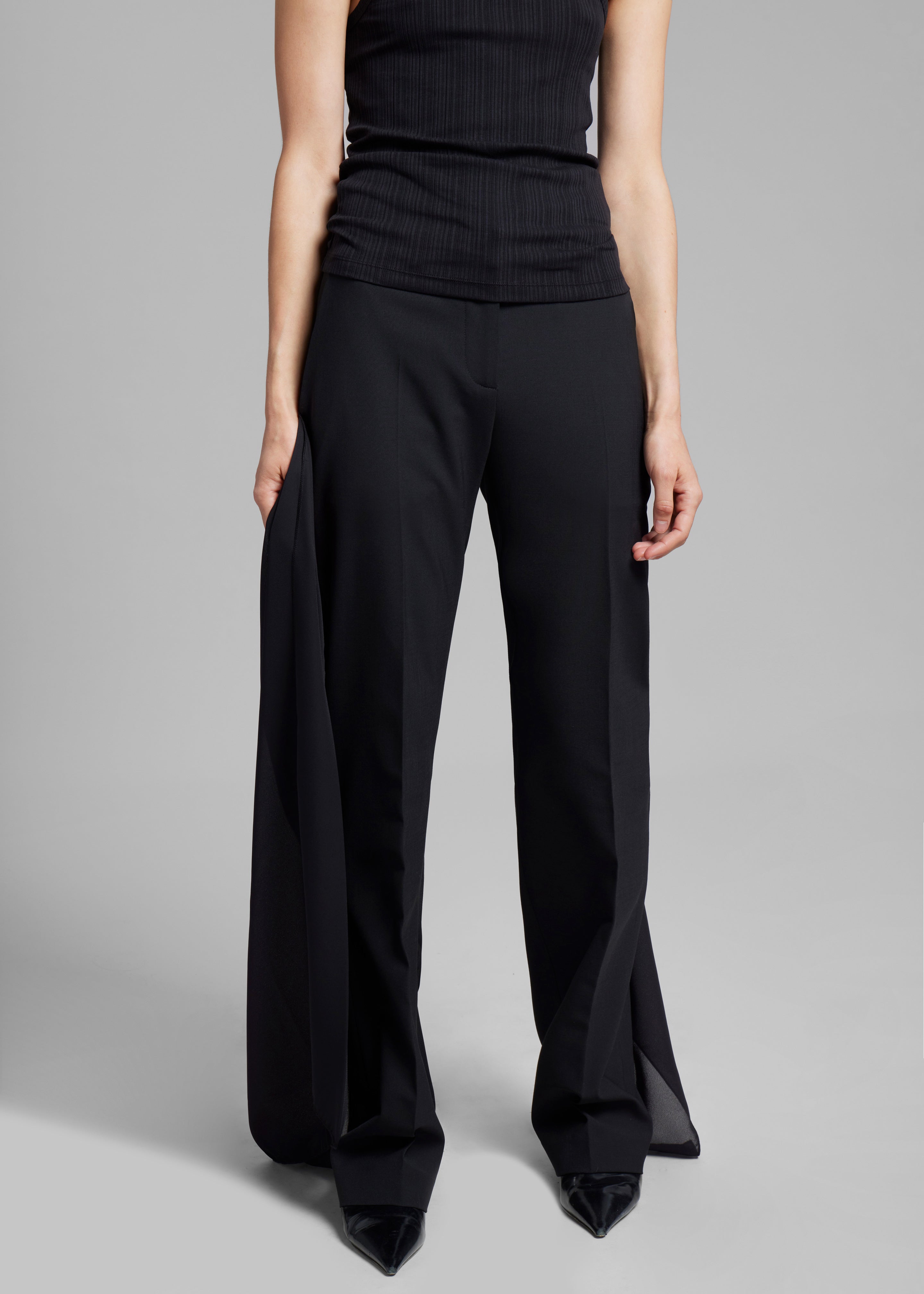 Coperni Voile Tailored Trousers - Black - 4