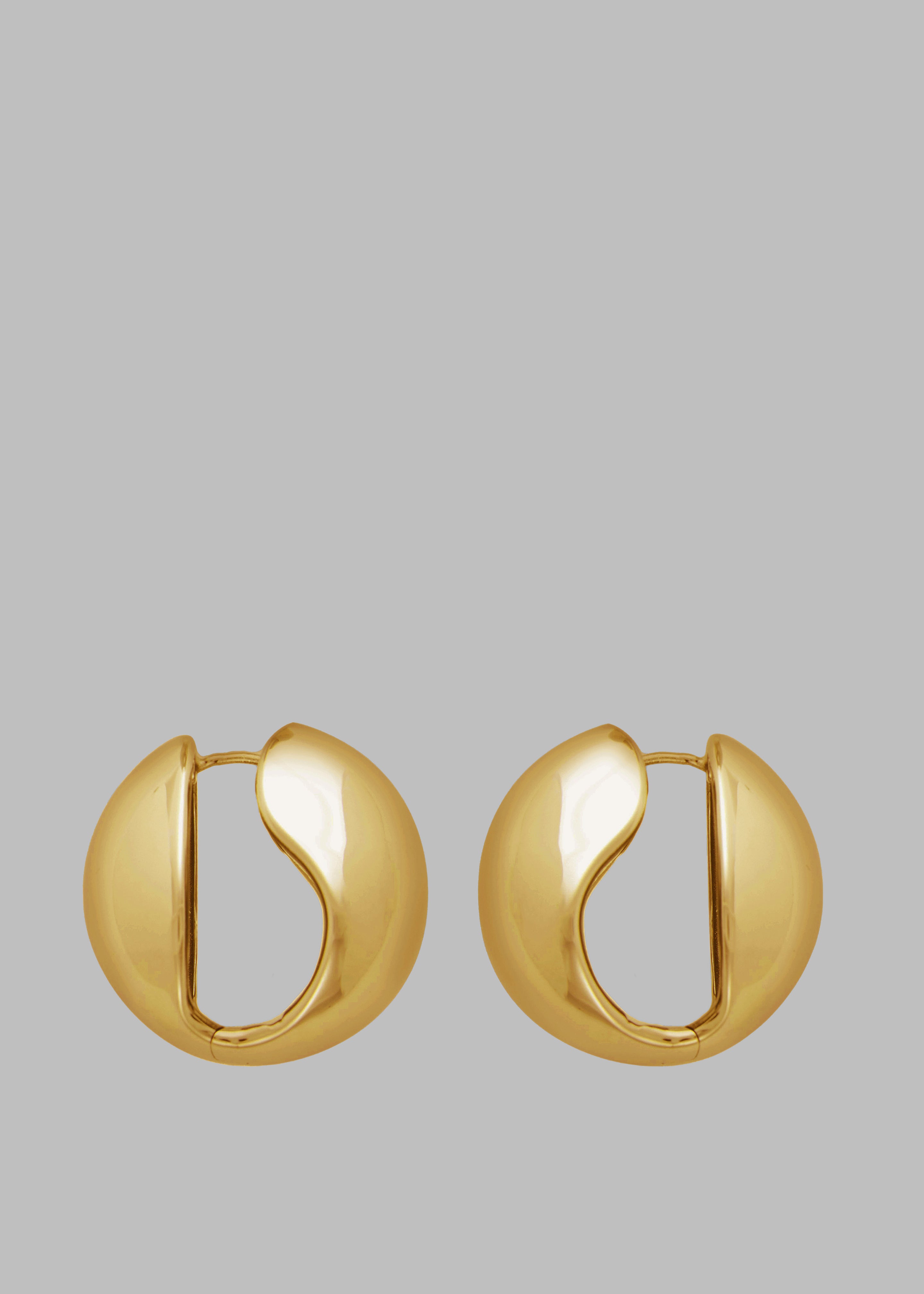 Coperni XL Logo Creole Earrings - Gold - 2