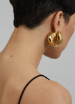 Coperni XL Logo Creole Earrings - Gold