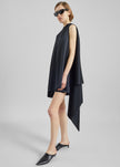 Coperni Zero Waste Draped Dress - Black