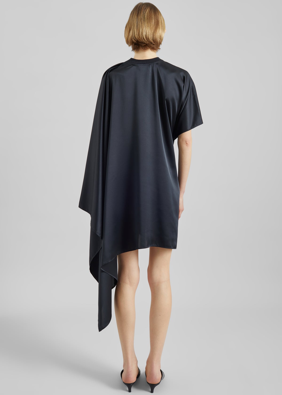 Coperni Zero Waste Draped Dress - Black - 6