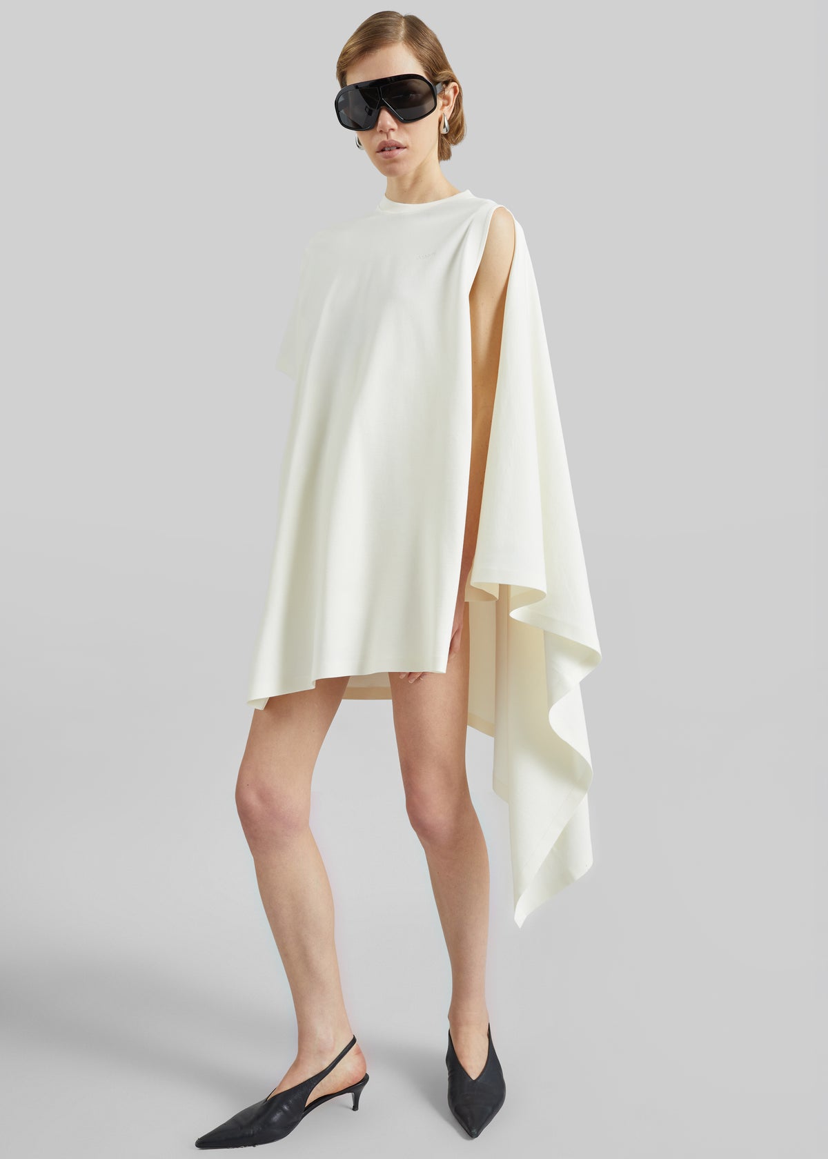 Coperni Zero Waste Draped Mini Dress - White - 1