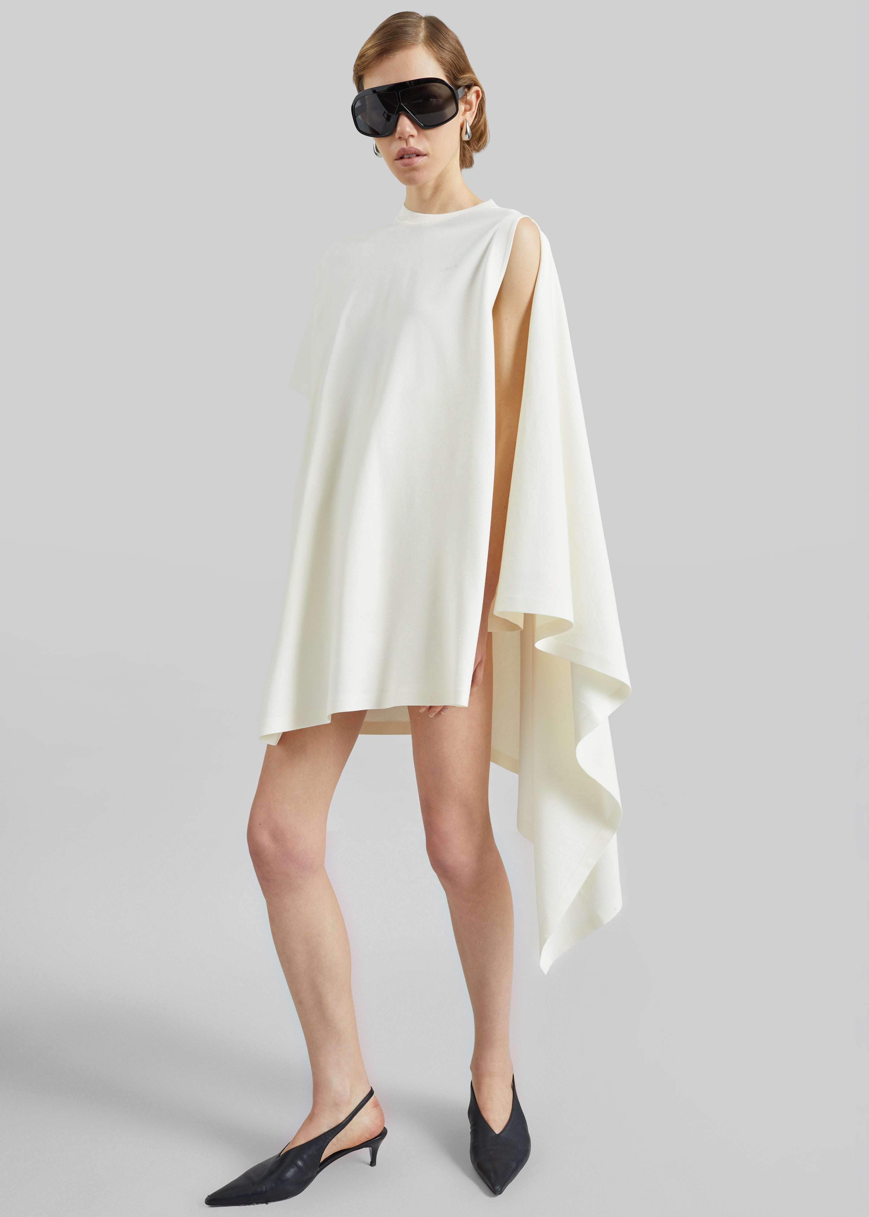 Coperni Zero Waste Draped Mini Dress - White - 1