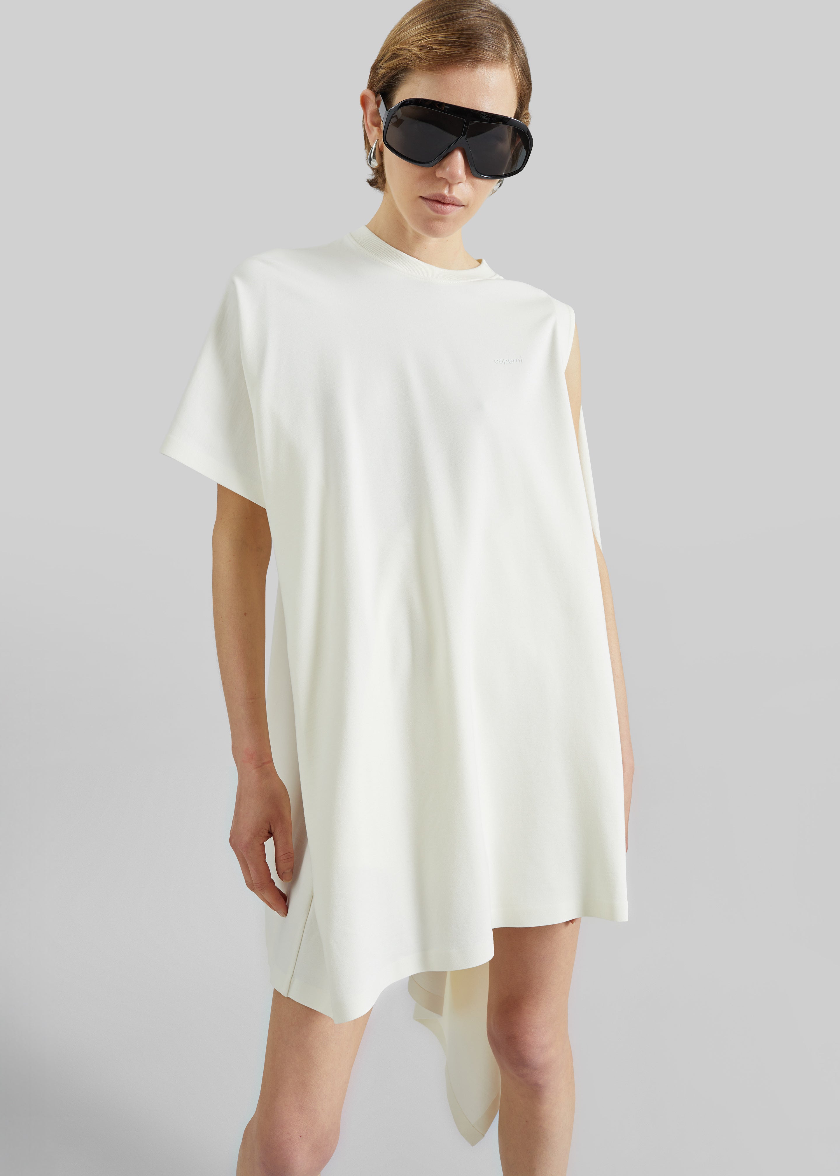 Coperni Zero Waste Draped Mini Dress - White - 3