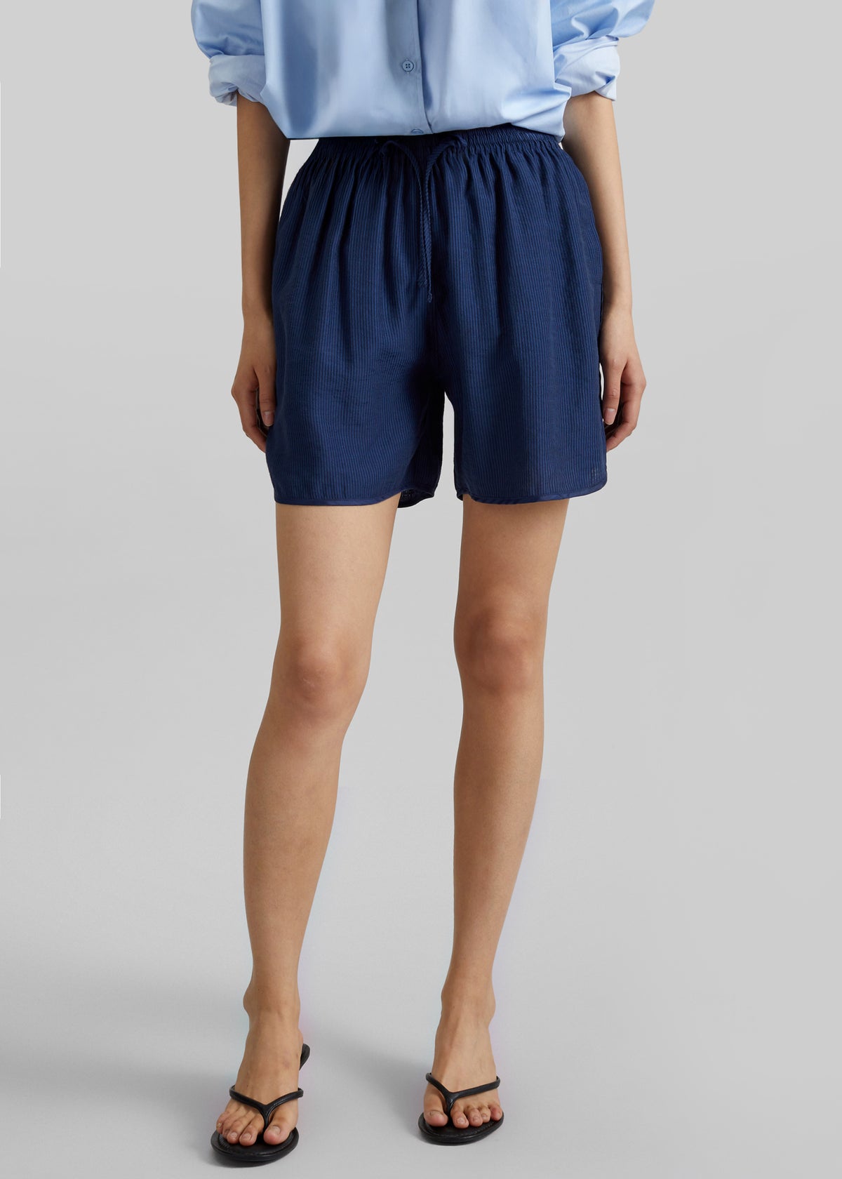Coria Boxer Shorts - Navy Stripe - 2