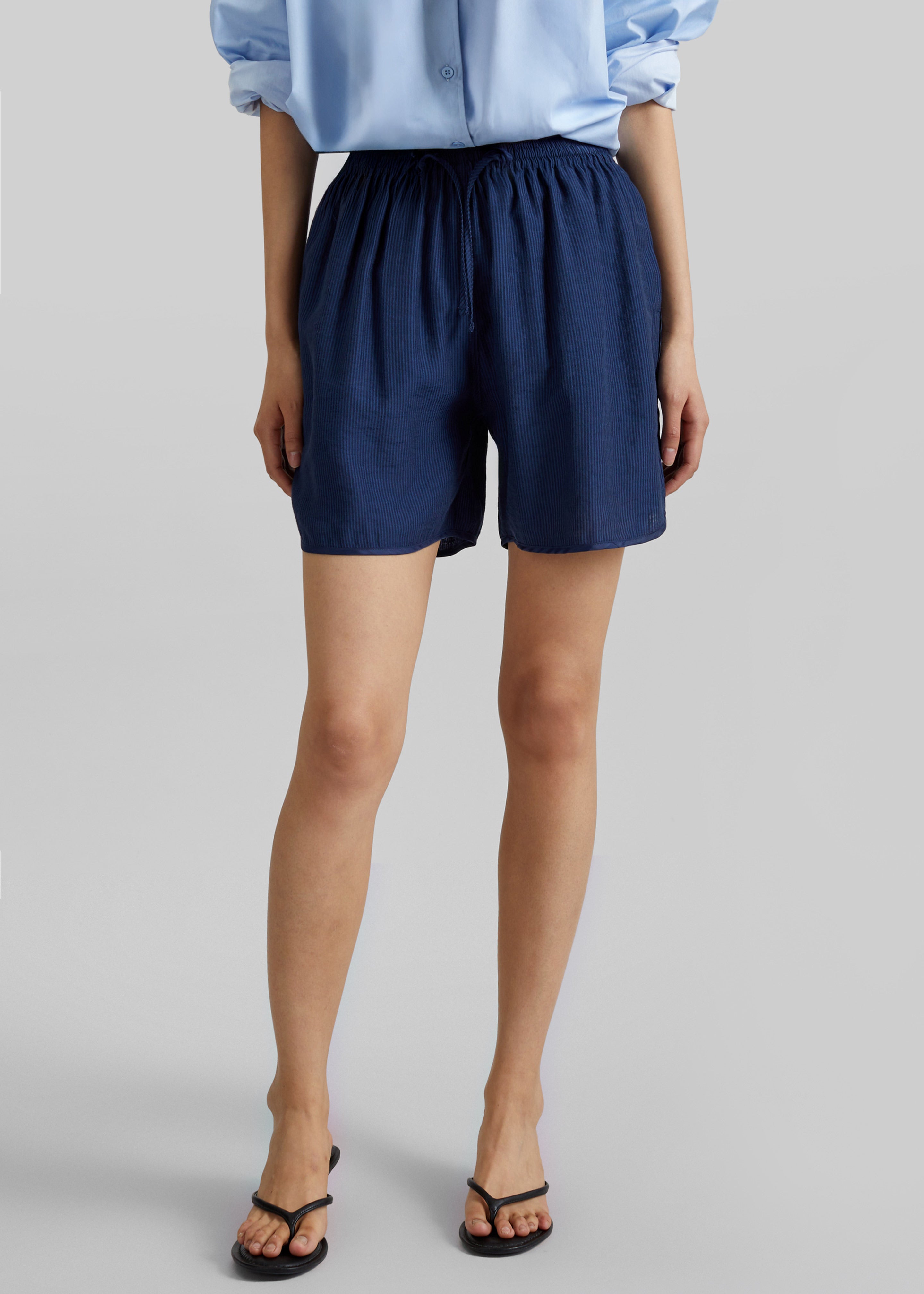 Coria Boxer Shorts - Navy Stripe - 2