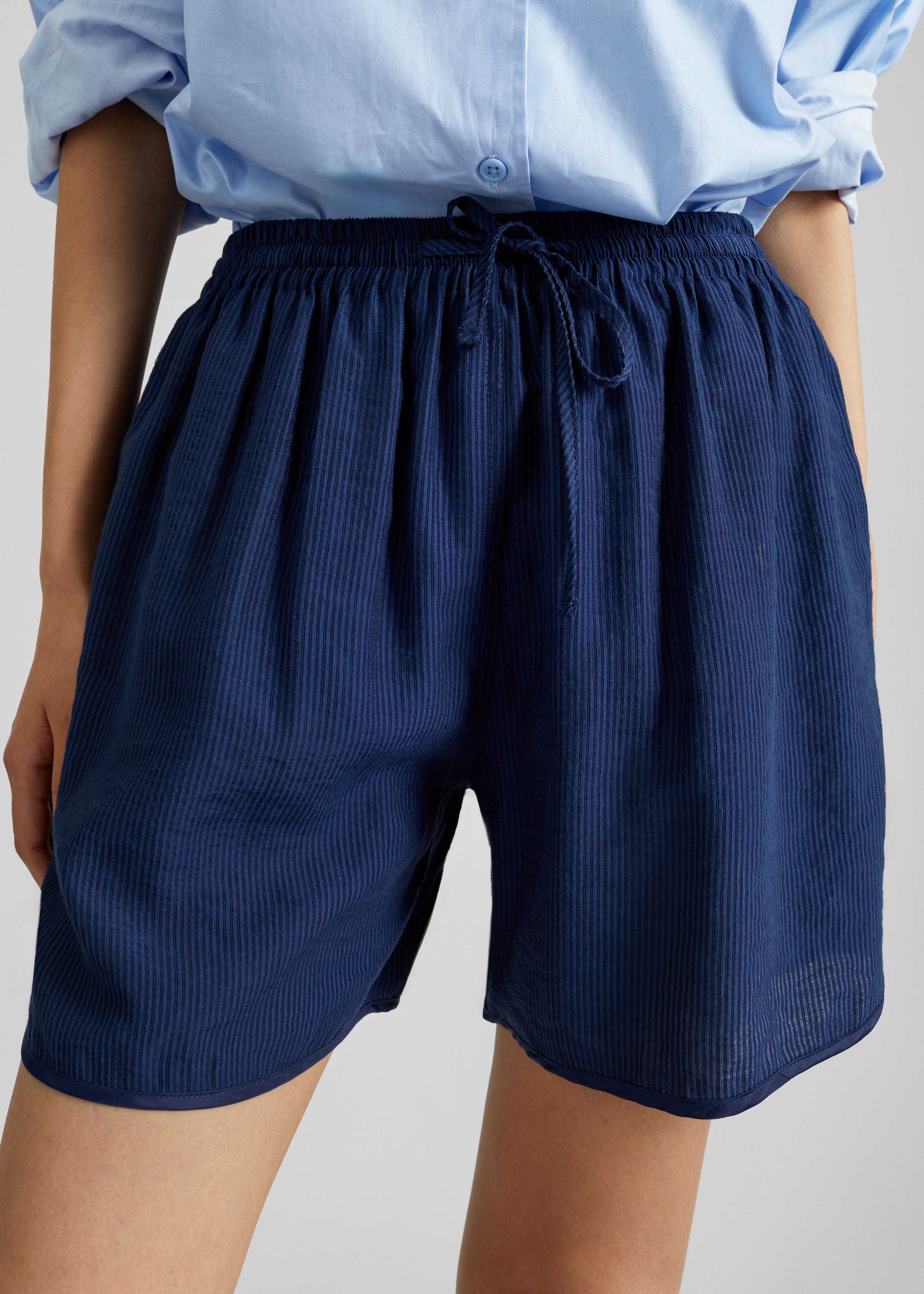 Coria Boxer Shorts - Navy Stripe - 4