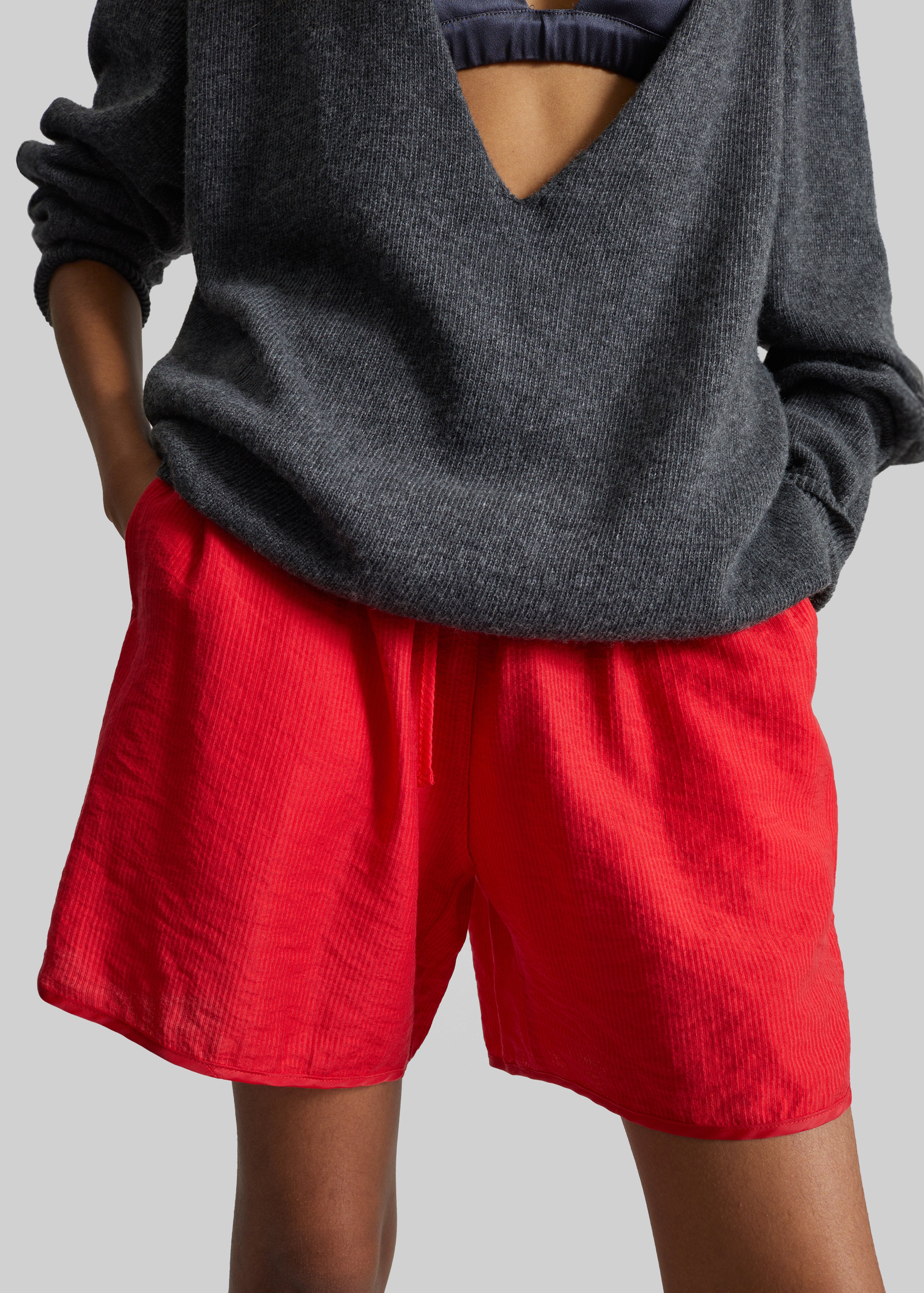 Coria Boxer Shorts - Red Stripe - 3