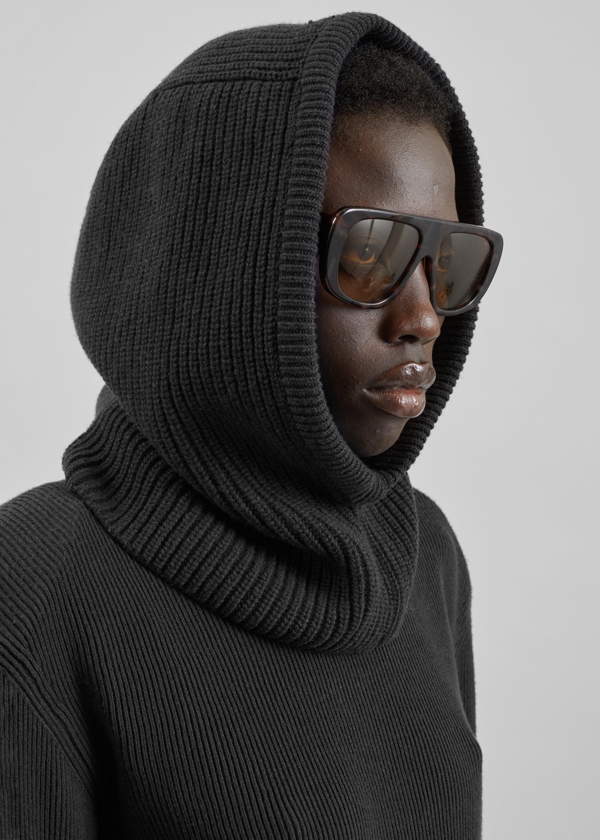 Corin Knit Snood - Black