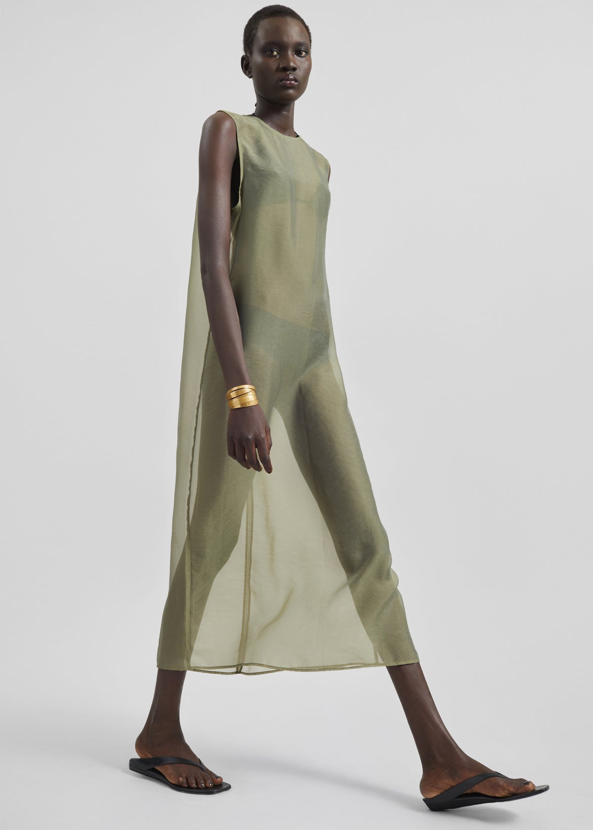 Corindi Sheer Organza Dress - Olive Corindi Sheer Organza Dress - Olive