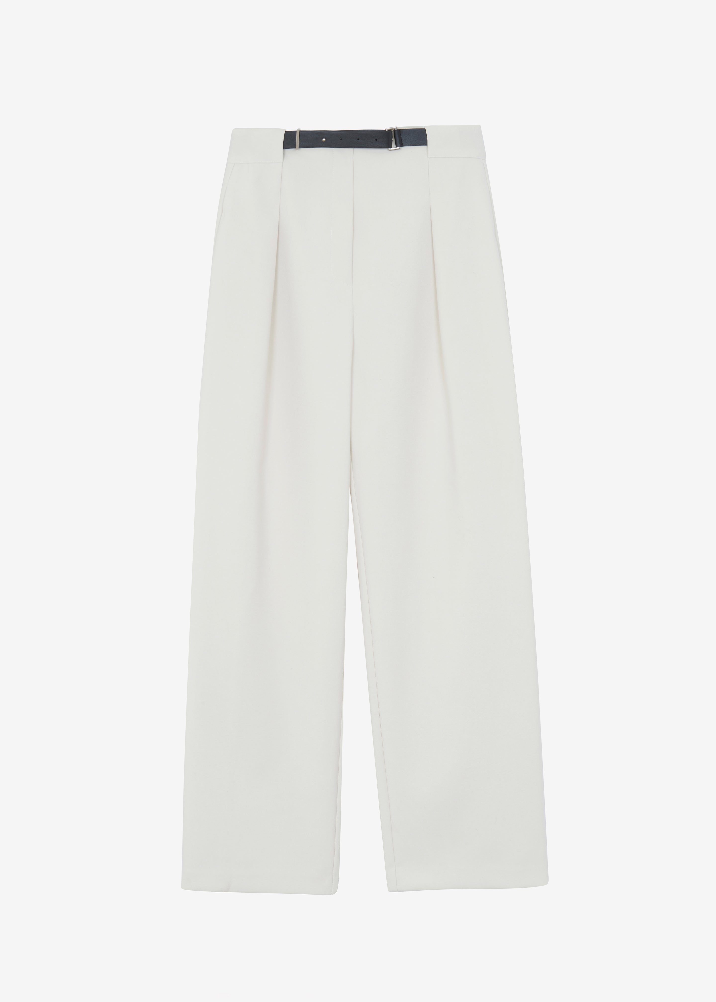 Corinne Belted Pants - Cream - 12