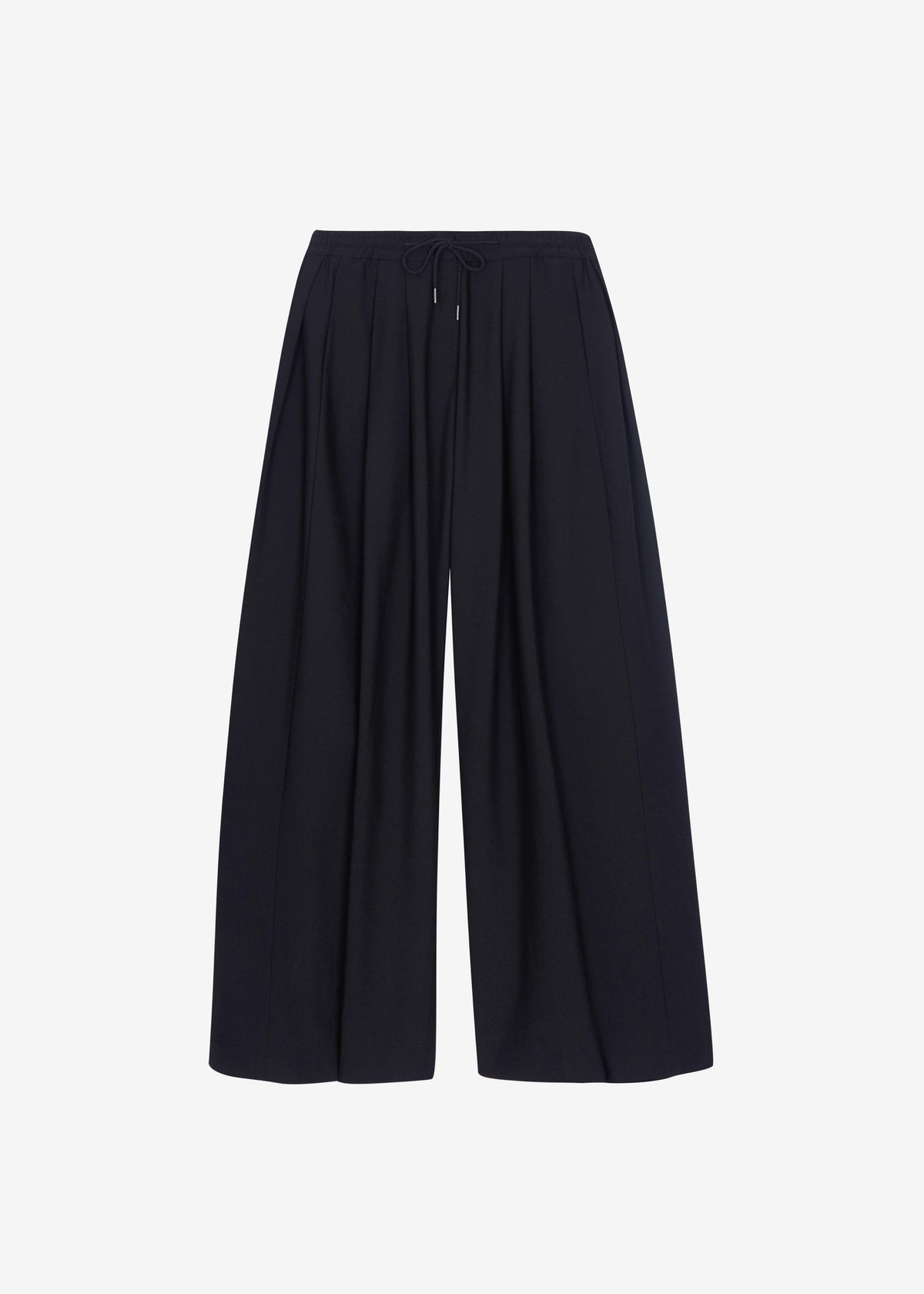 Corlen Pleated Wide Pants - Dark Navy - 9